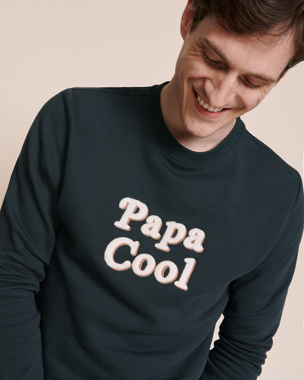 The cool dad organic cotton sweatshirt EMOI EMOI Blue