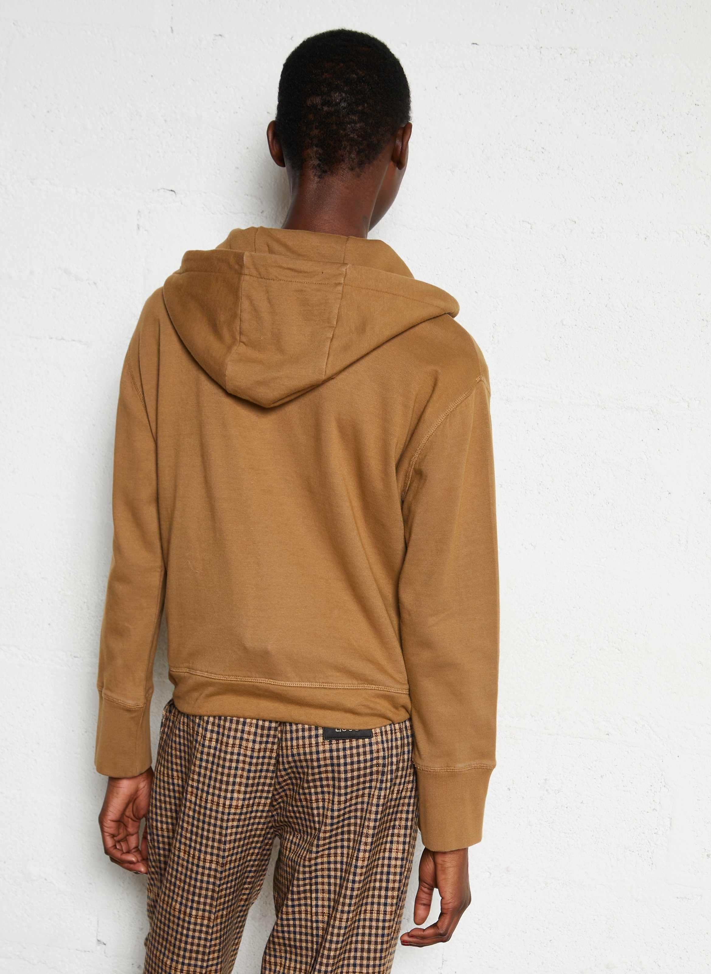 Katoenen hoodie met capuchon LEON & HARPER Bruin