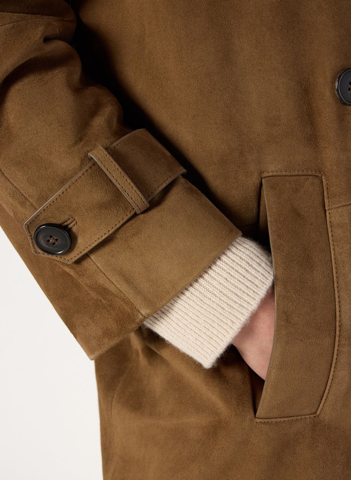 Ledermantel mit Reverskragen GERARD DAREL Braun