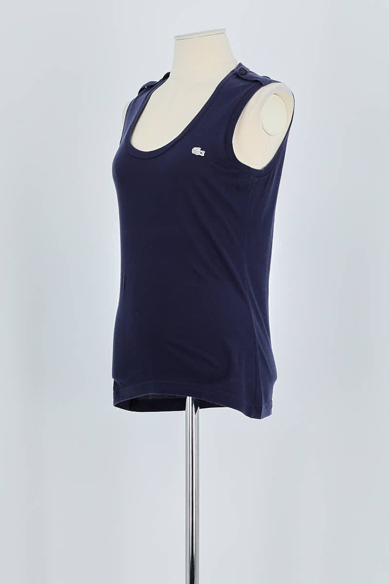 Azawood sleeveless top LACOSTE - SECONDE MAIN Blue