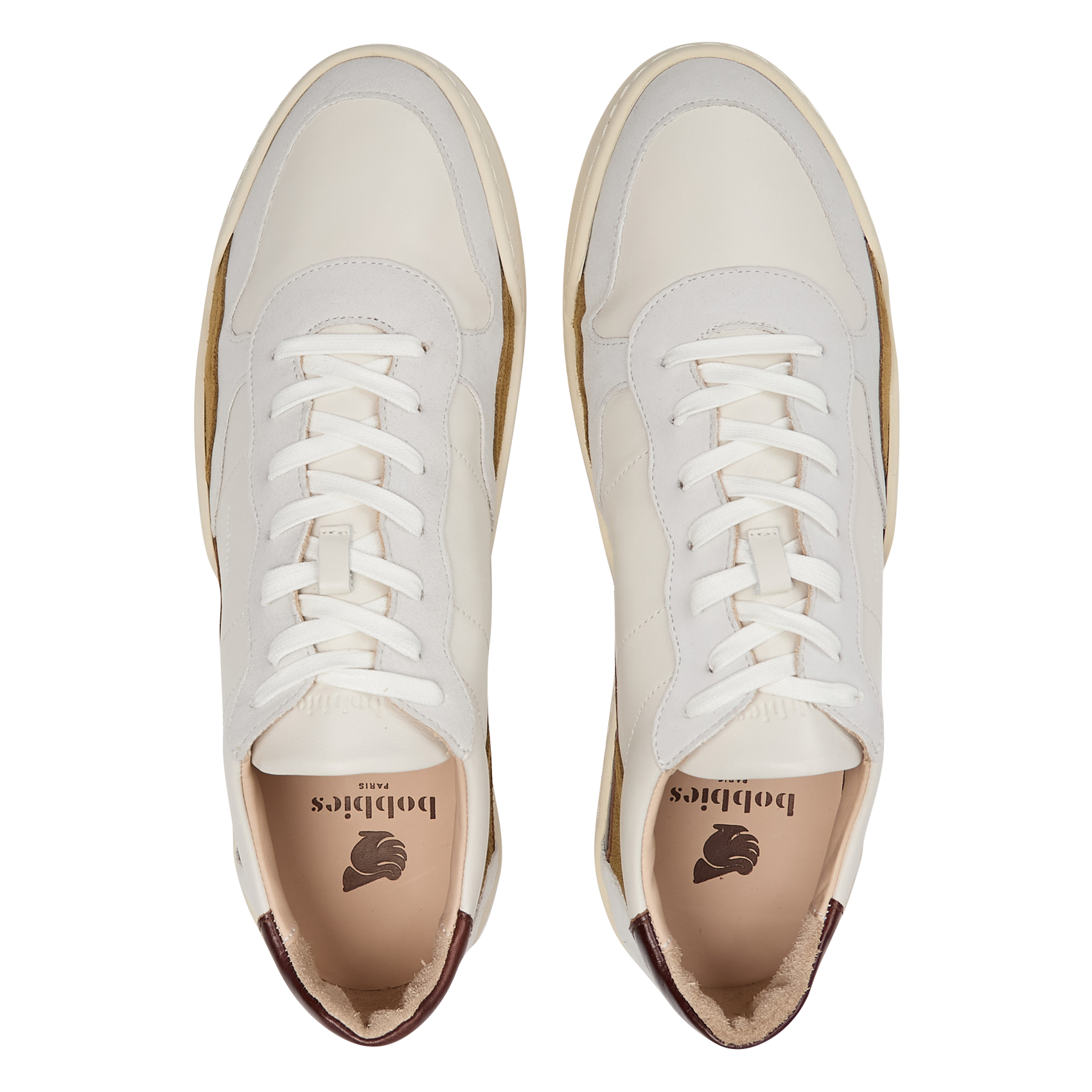 Baskets basses imprimées en cuir  BOBBIES Multicolore