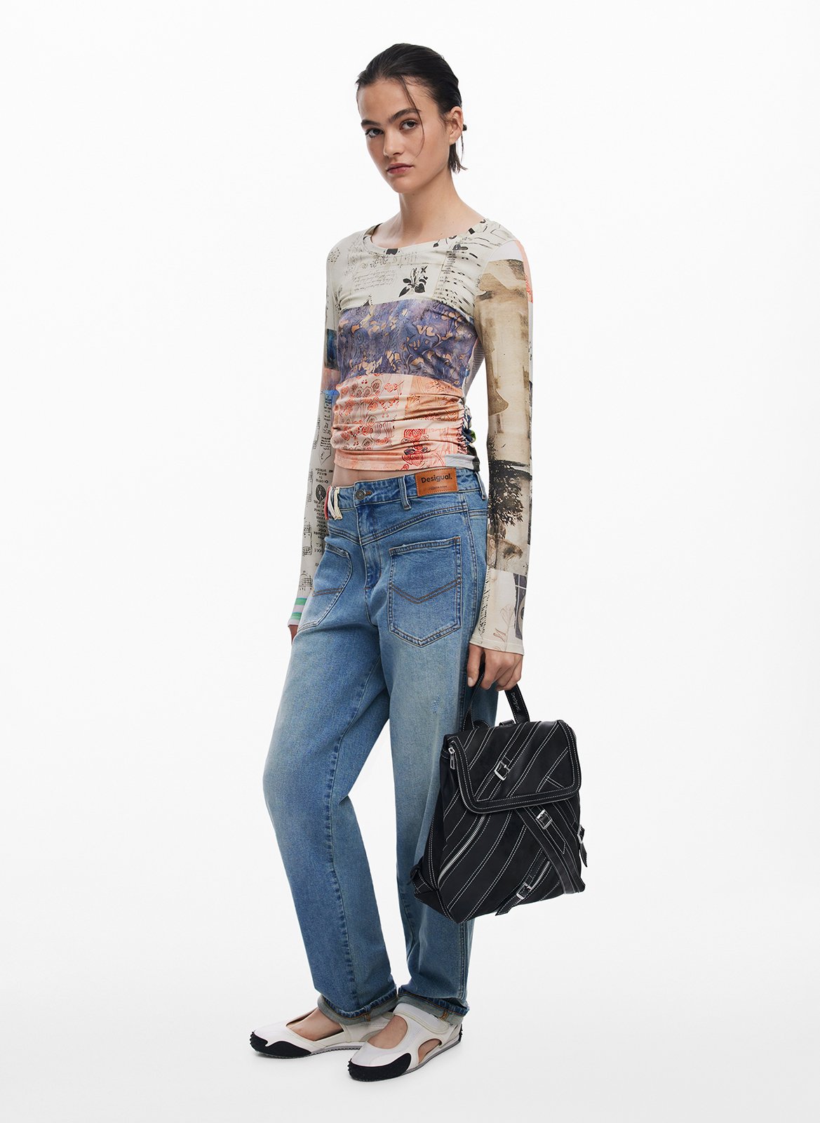 Lederrucksack DESIGUAL Schwarz