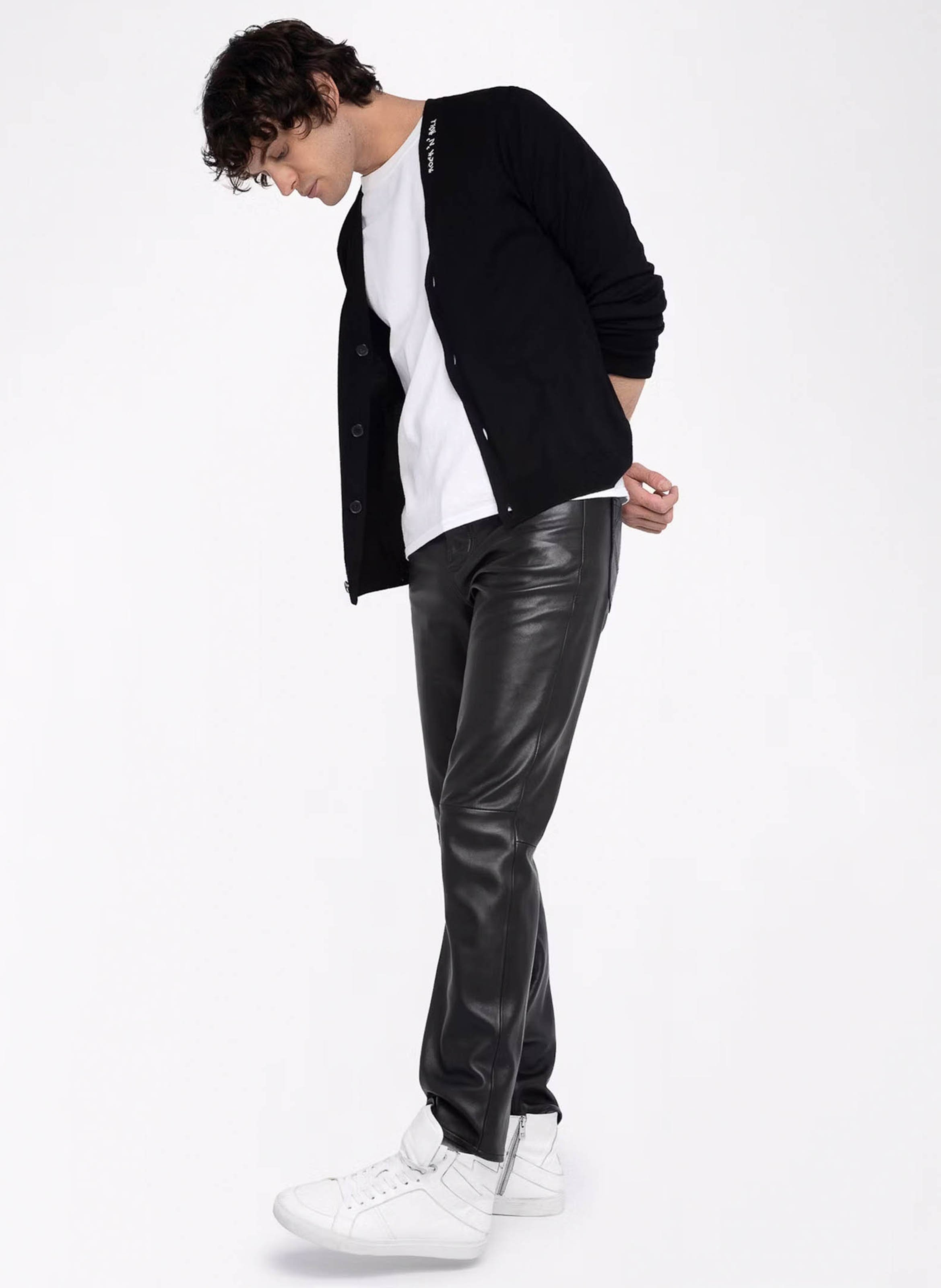 Straight V-neck wool cardigan ZADIG&VOLTAIRE Black