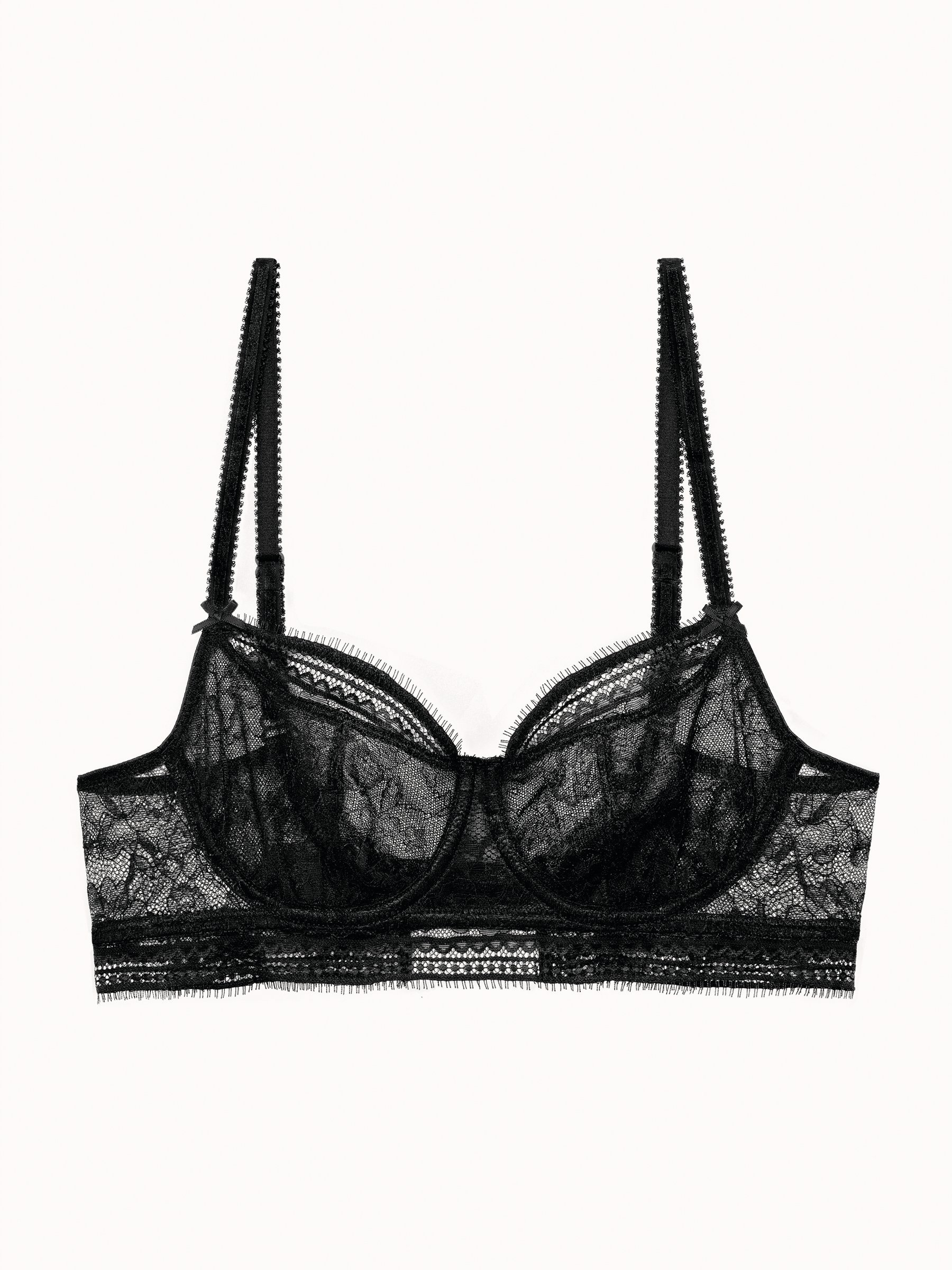 A Fleur De Toi demi-cup bra PASSIONATA Black