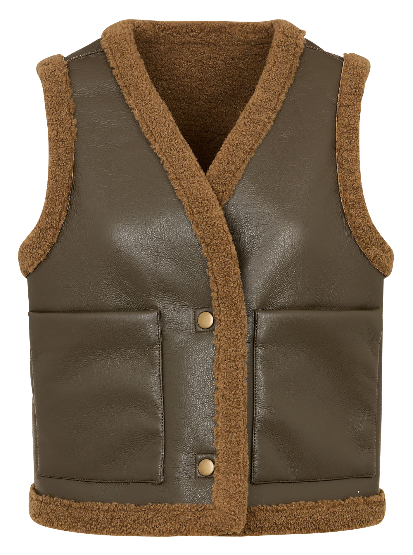 Straight V-neck jacket BENSIMON Khaki