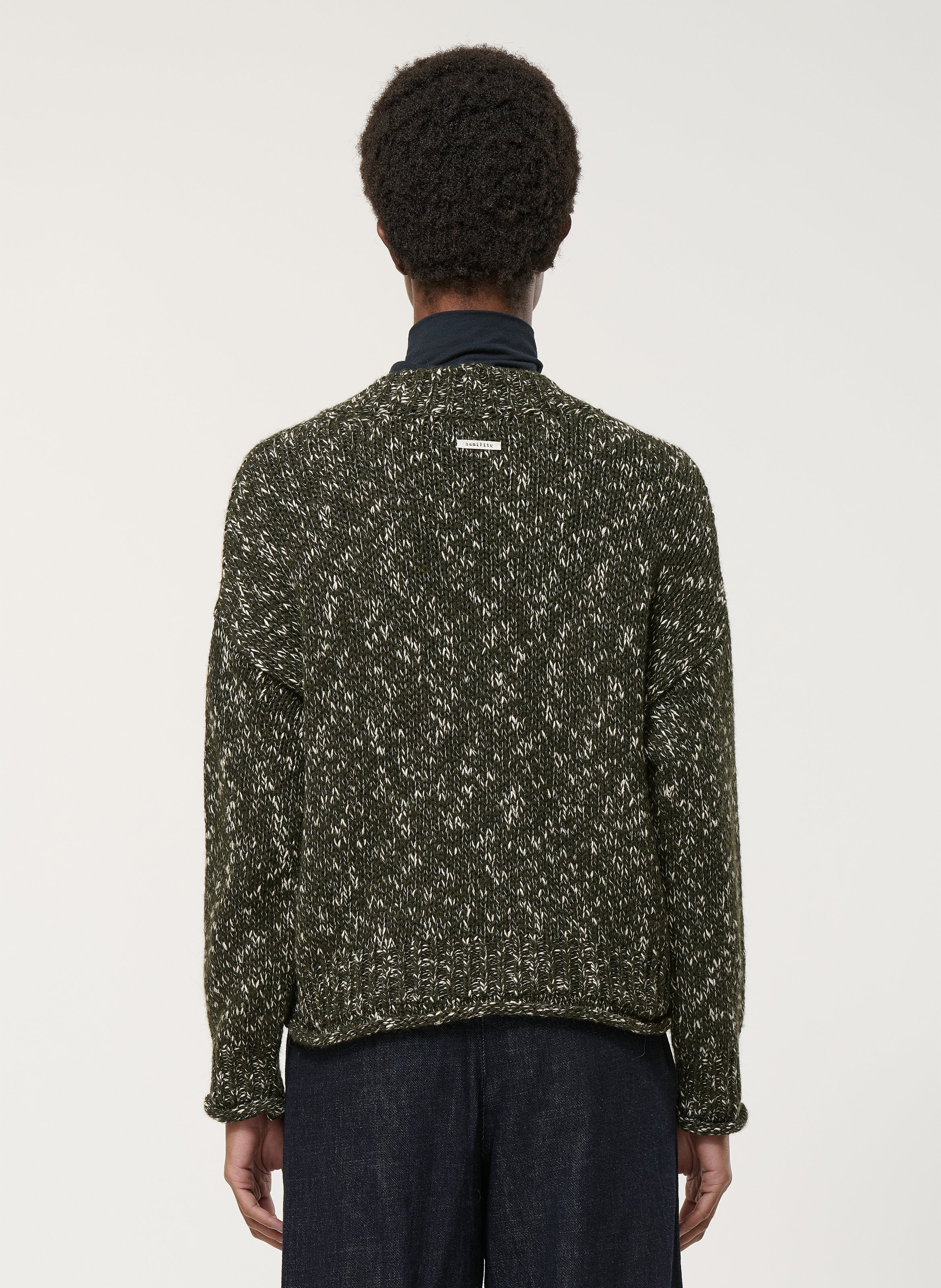 Gilet col v  HUMILITY Vert