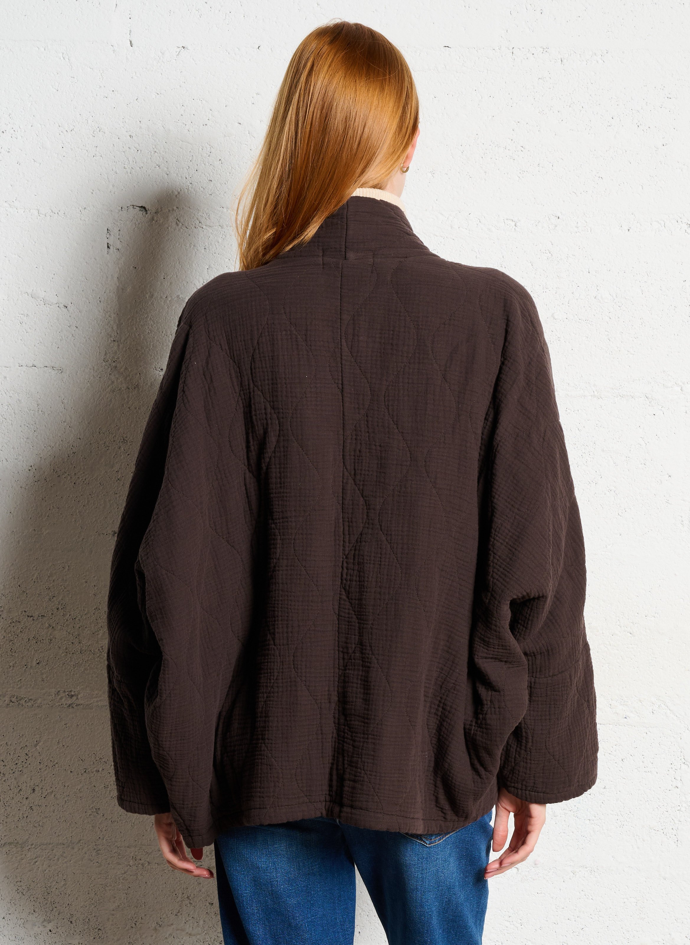 Oversize Steppjacke aus Baumwolle AOKYANOS Khaki