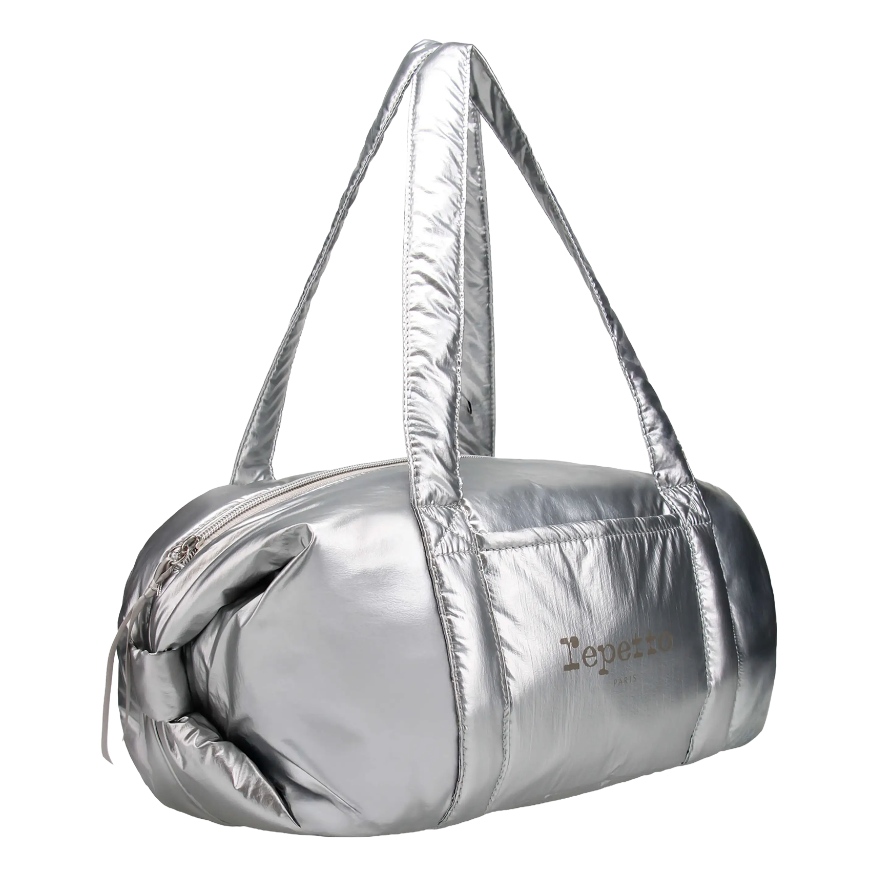 Metallic duffle bag REPETTO Silver