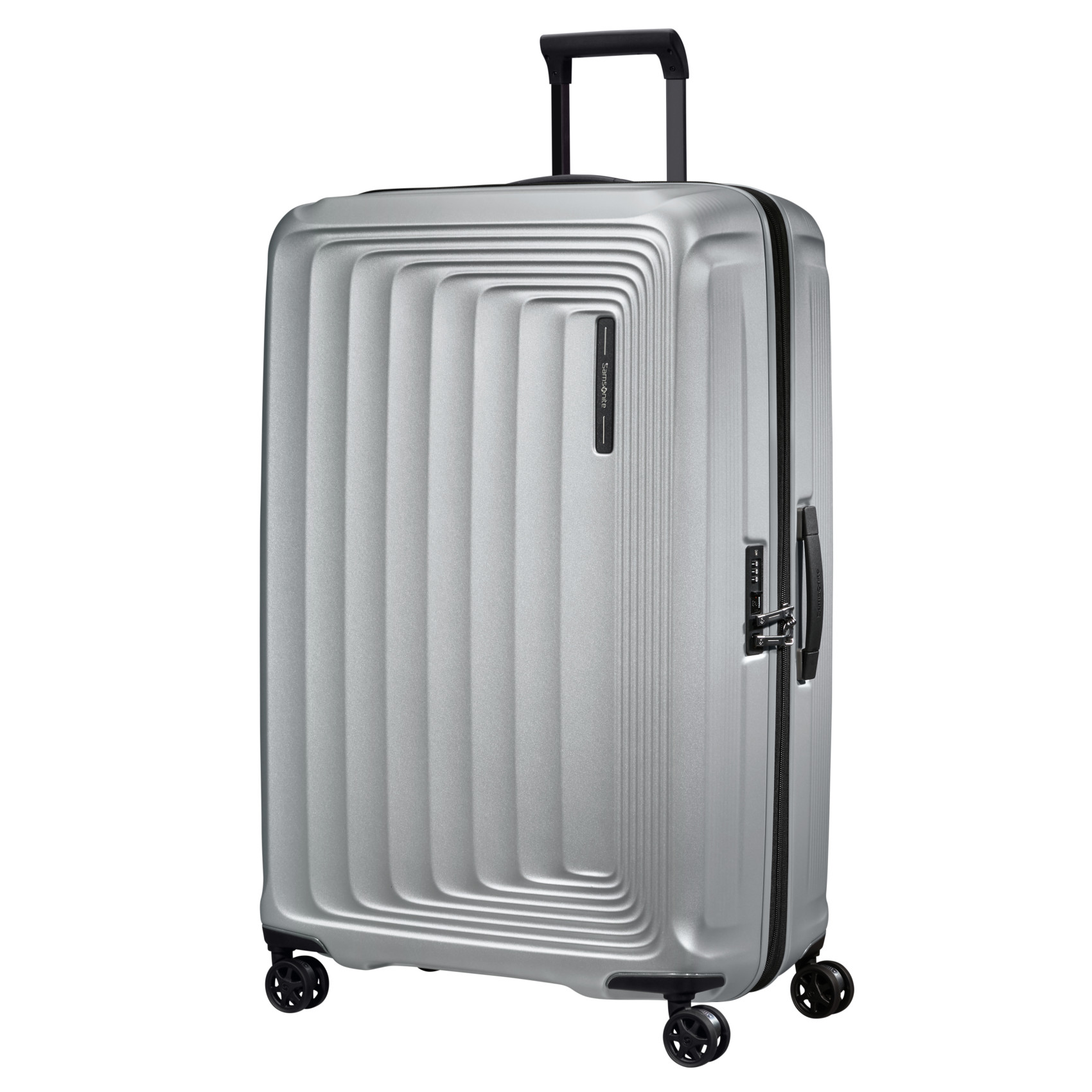 Nuon 4-wheel suitcase size xl  Matt silver