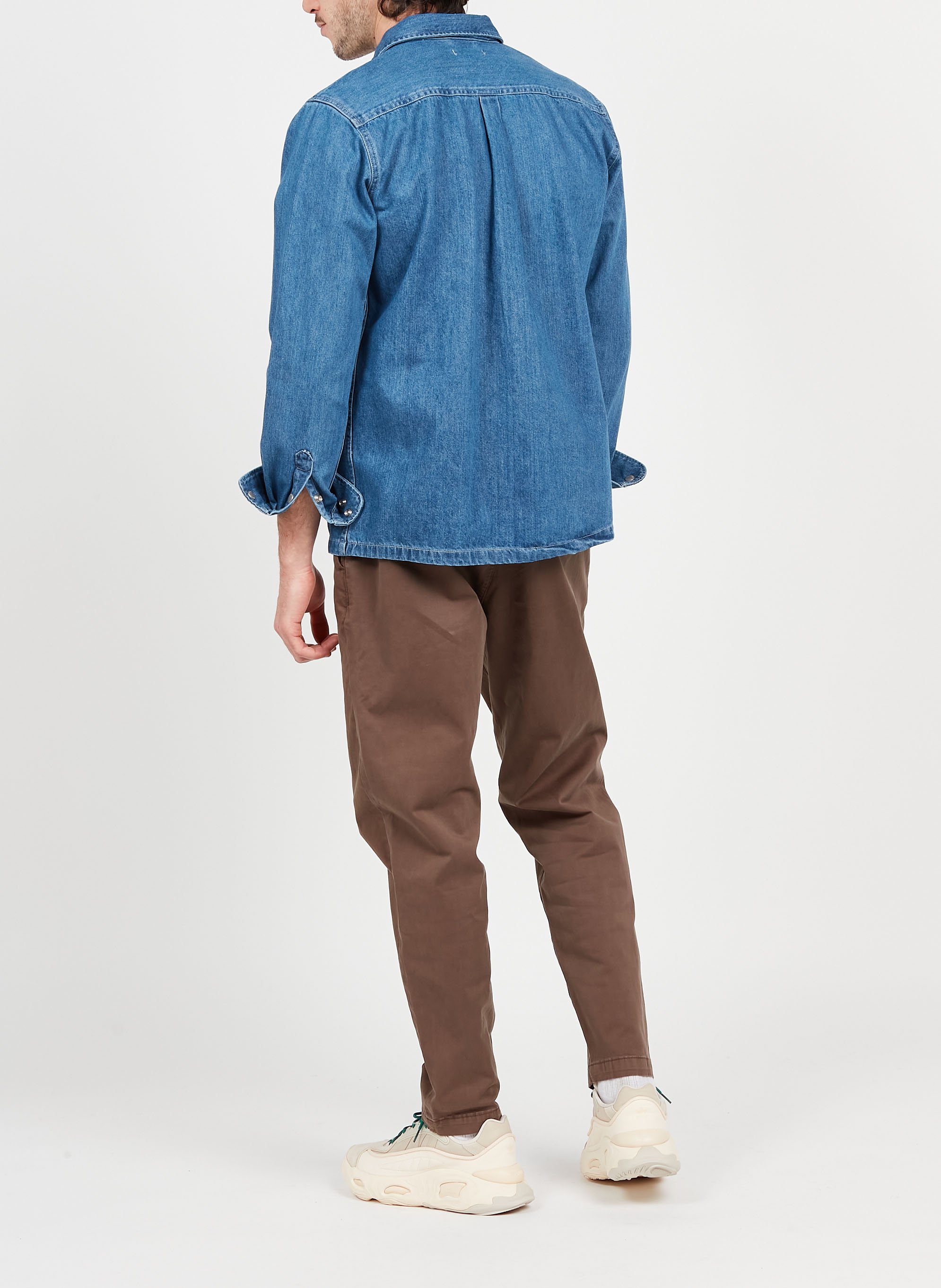 Surchemise denim en coton bio KNOWLEDGE COTTON APPAREL Bleu