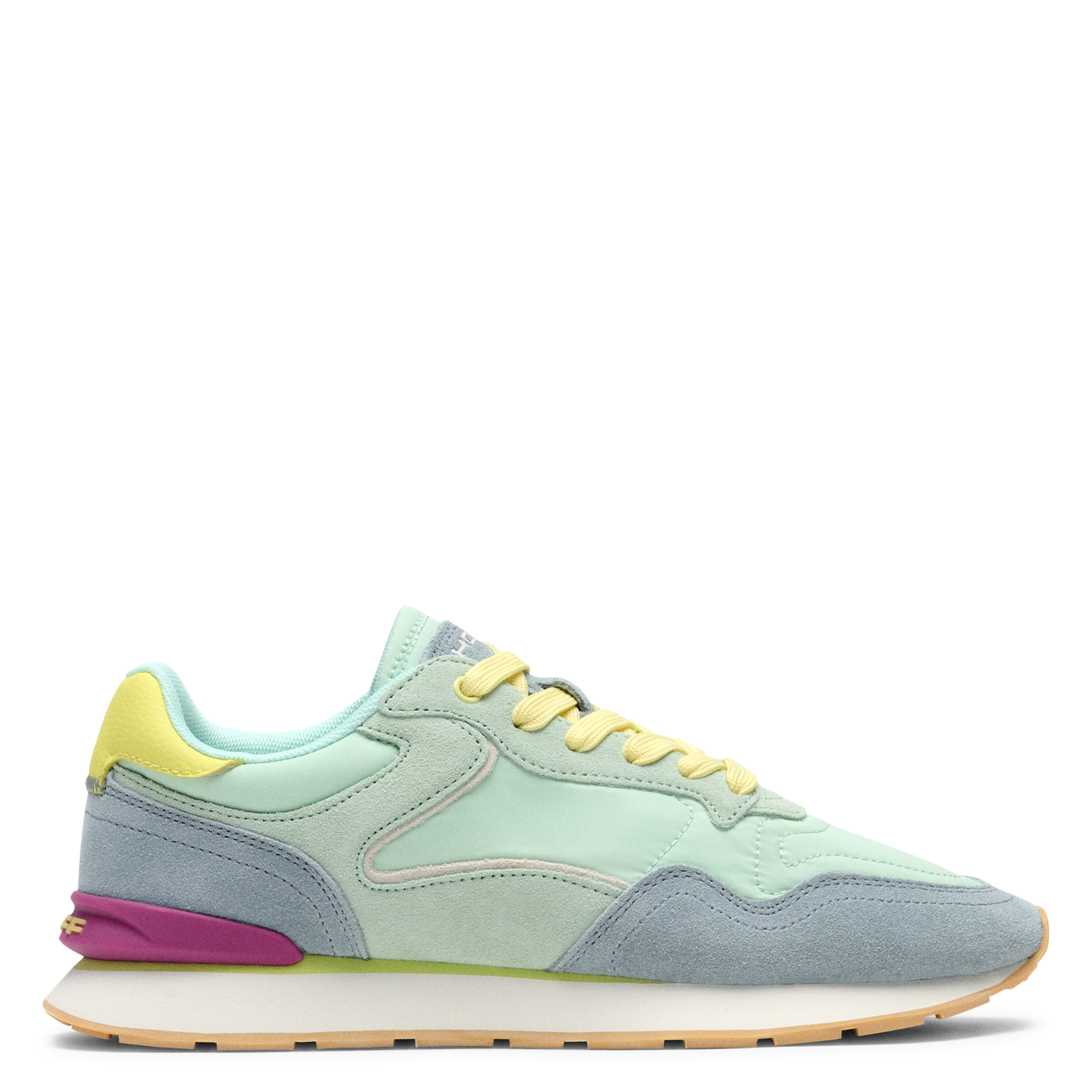 Niedrige Sneaker aus Leder-Mix HOFF Blau