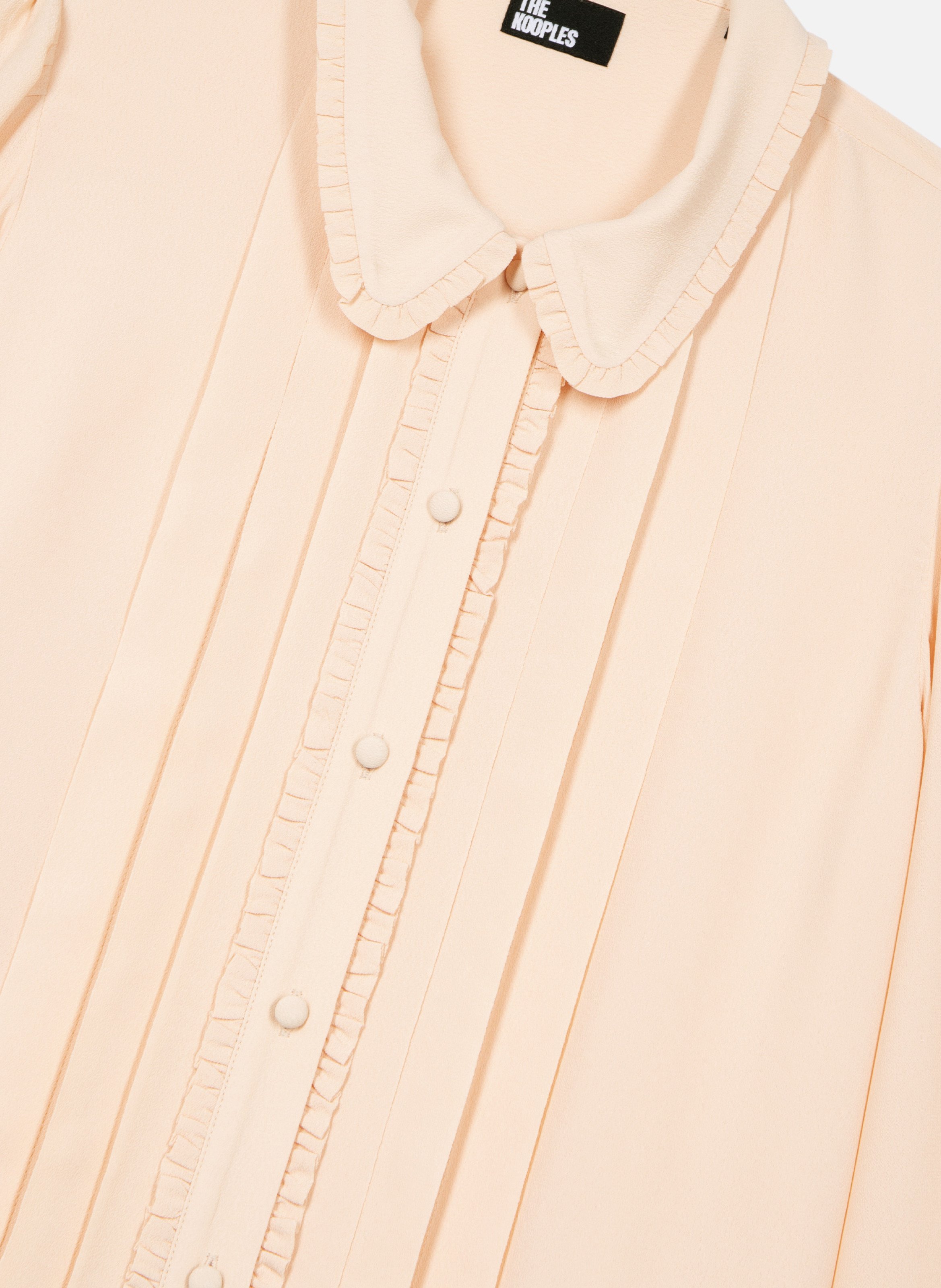 Shirt with pleating details THE KOOPLES Beige