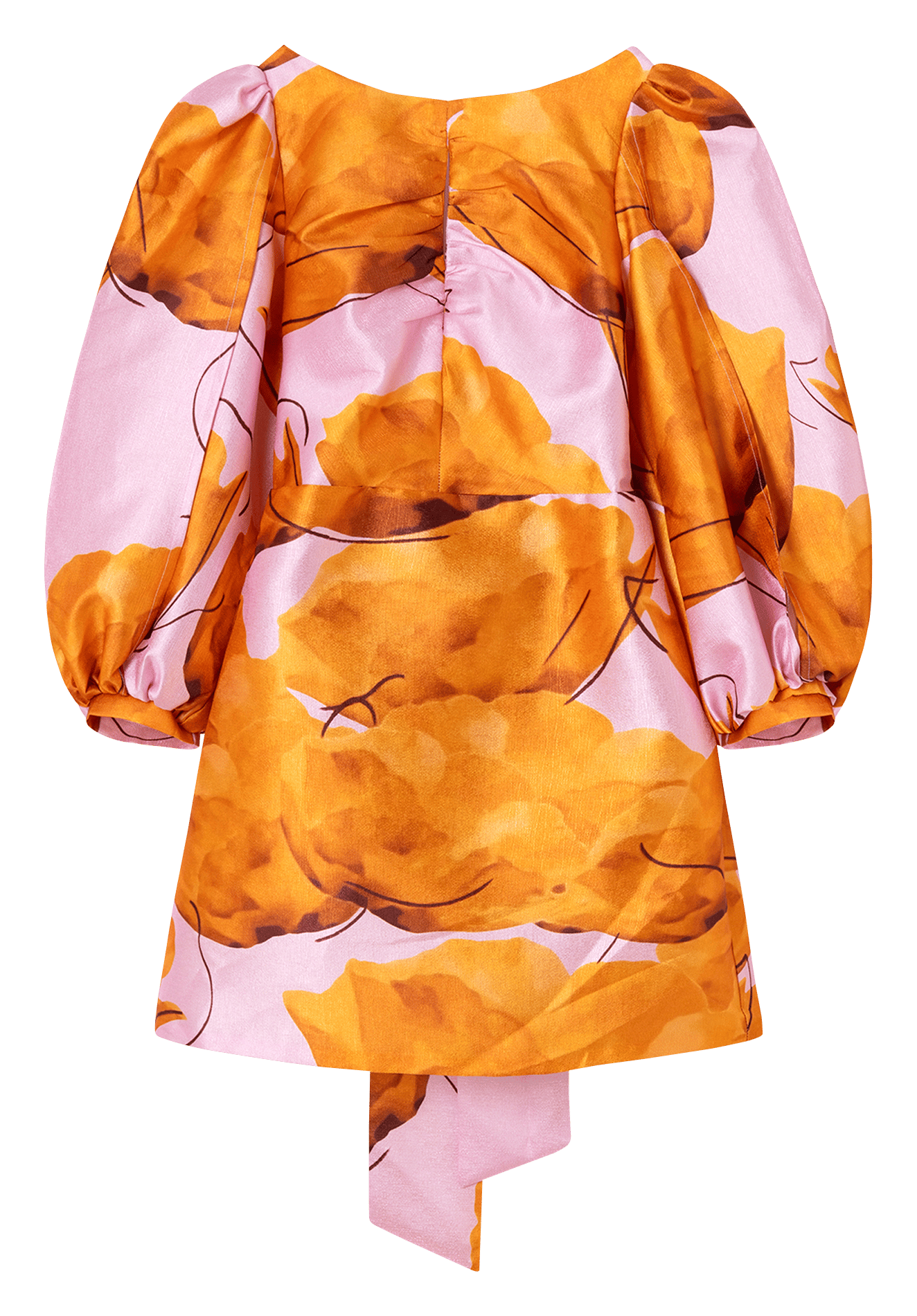 Bedrucktes Kleid LAAGAM Orange