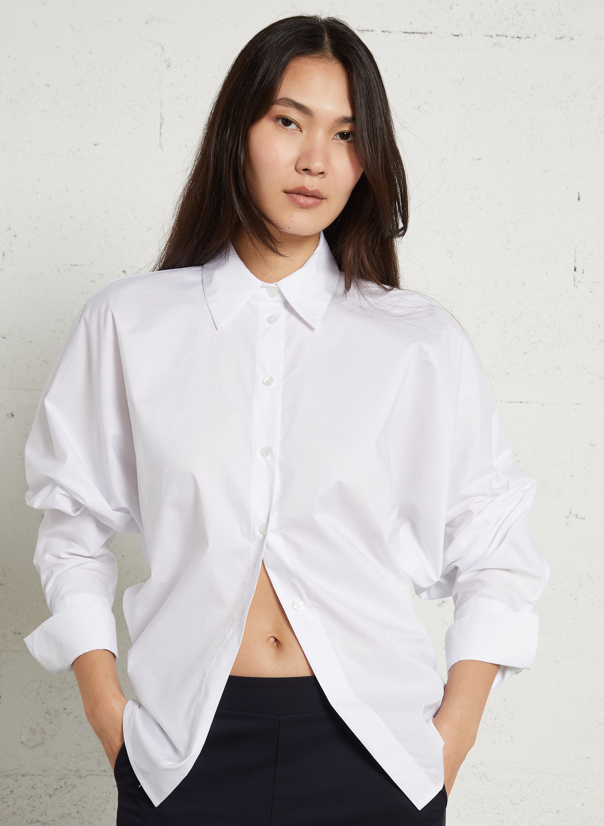 Chemise manches longues chauve-souris IMPERIAL Blanc