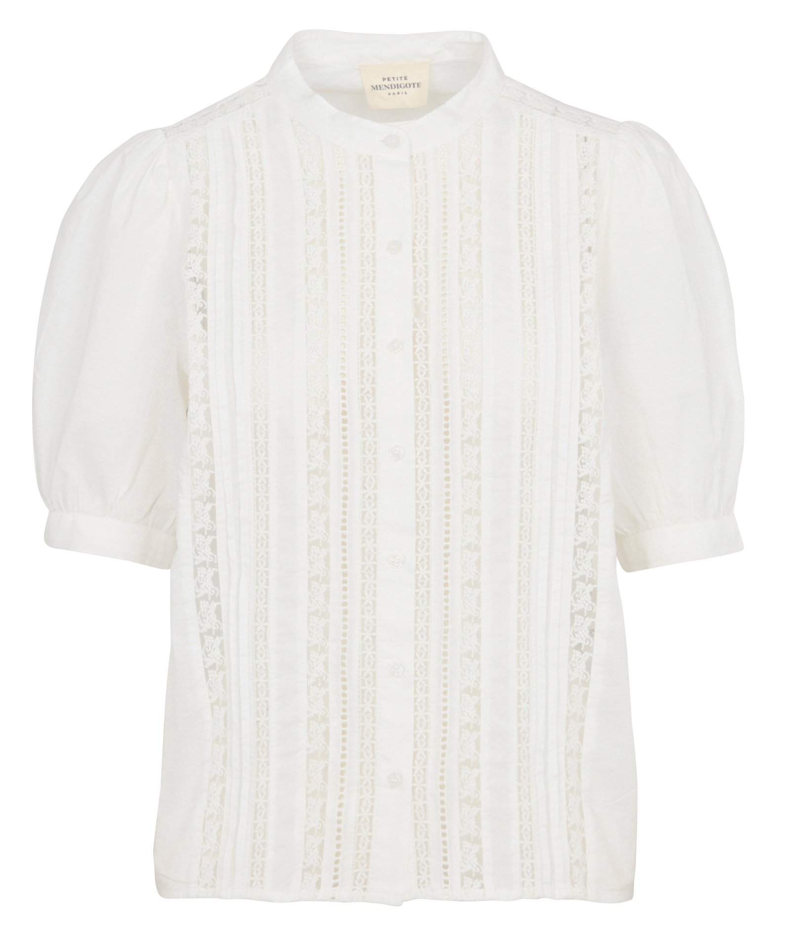 Chemise ample col mao en coton PETITE MENDIGOTE Beige