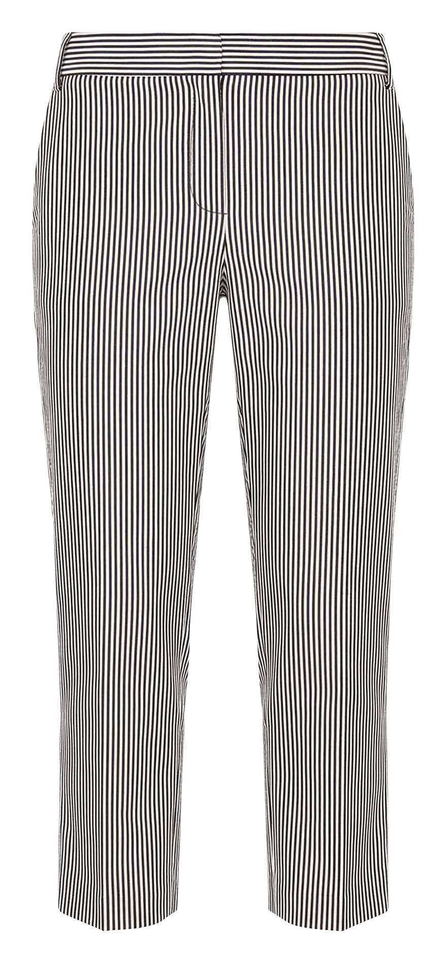 Pantalon cigarette raccourci rayé TARA JARMON Beige