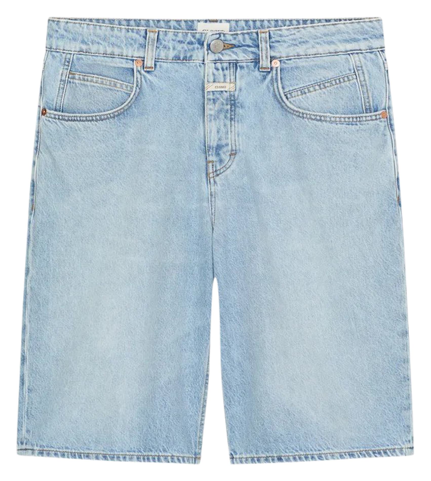 Straight Bermuda shorts in cotton and recycled cotton CLOSED Blue