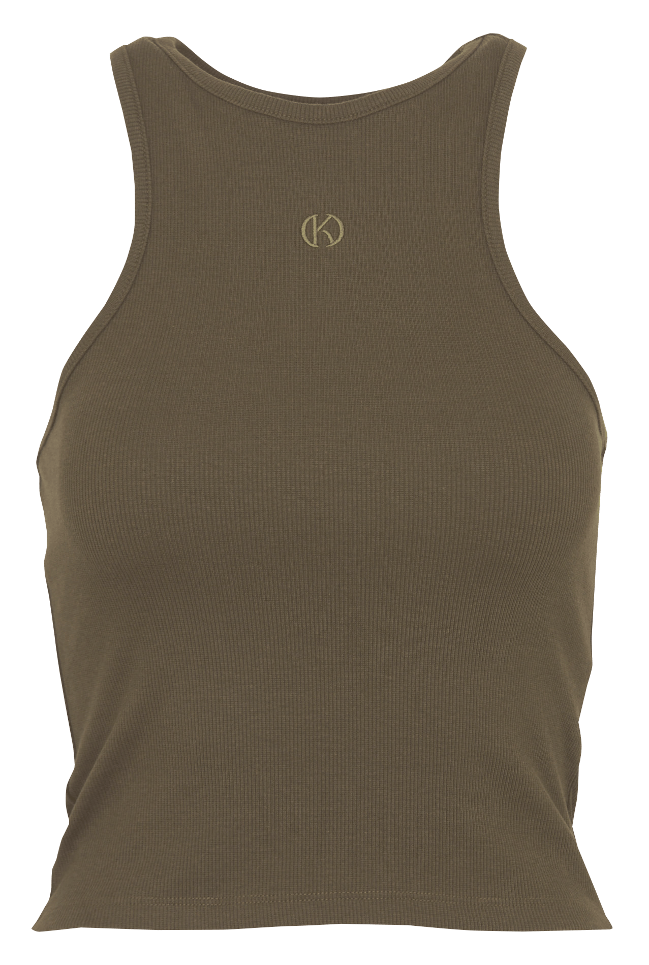 Débardeur col rond en coton mélangé KOOKAI Vert