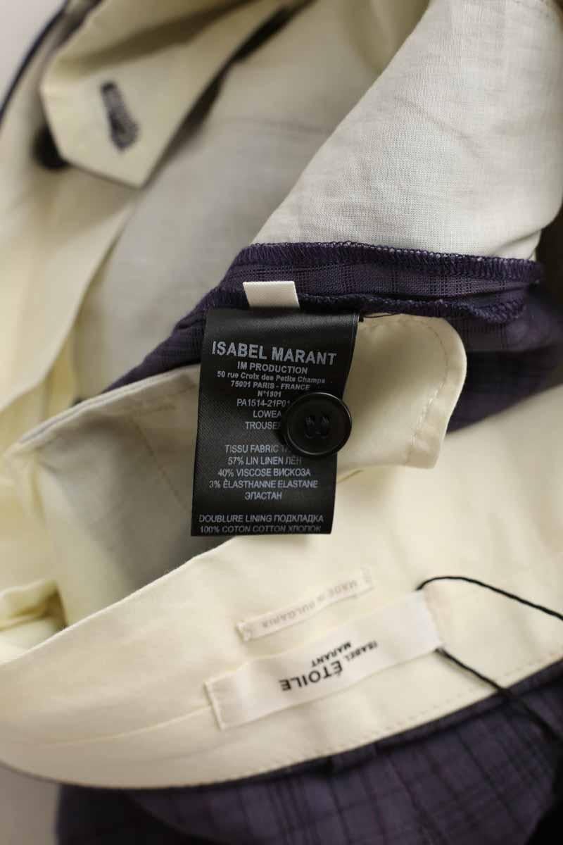 Pantalon droit ISABEL MARANT ÉTOILE - SECONDE MAIN Violet
