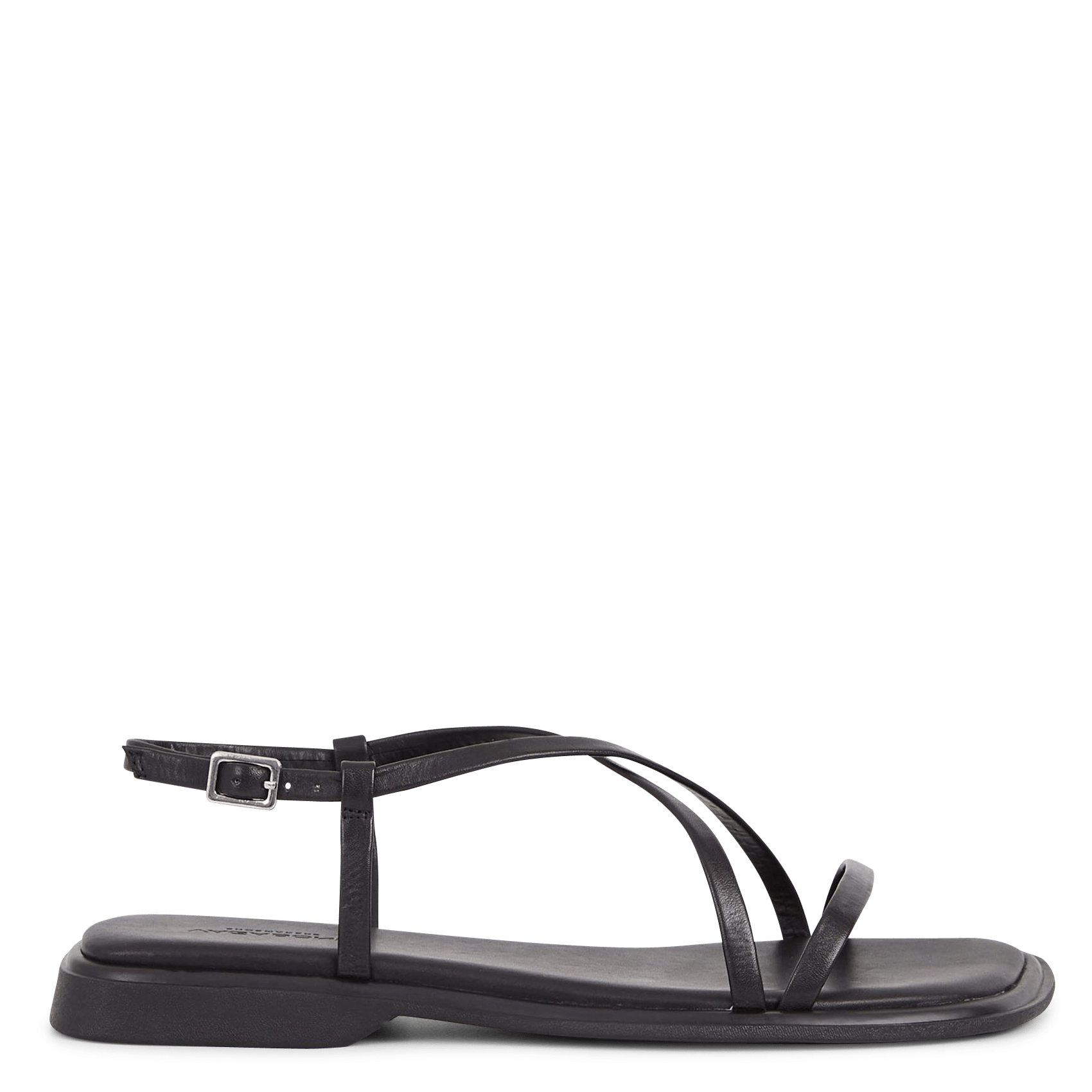 Avarca Berlin - Flache Ledersandalen mit Samt VAGABOND Schwarz