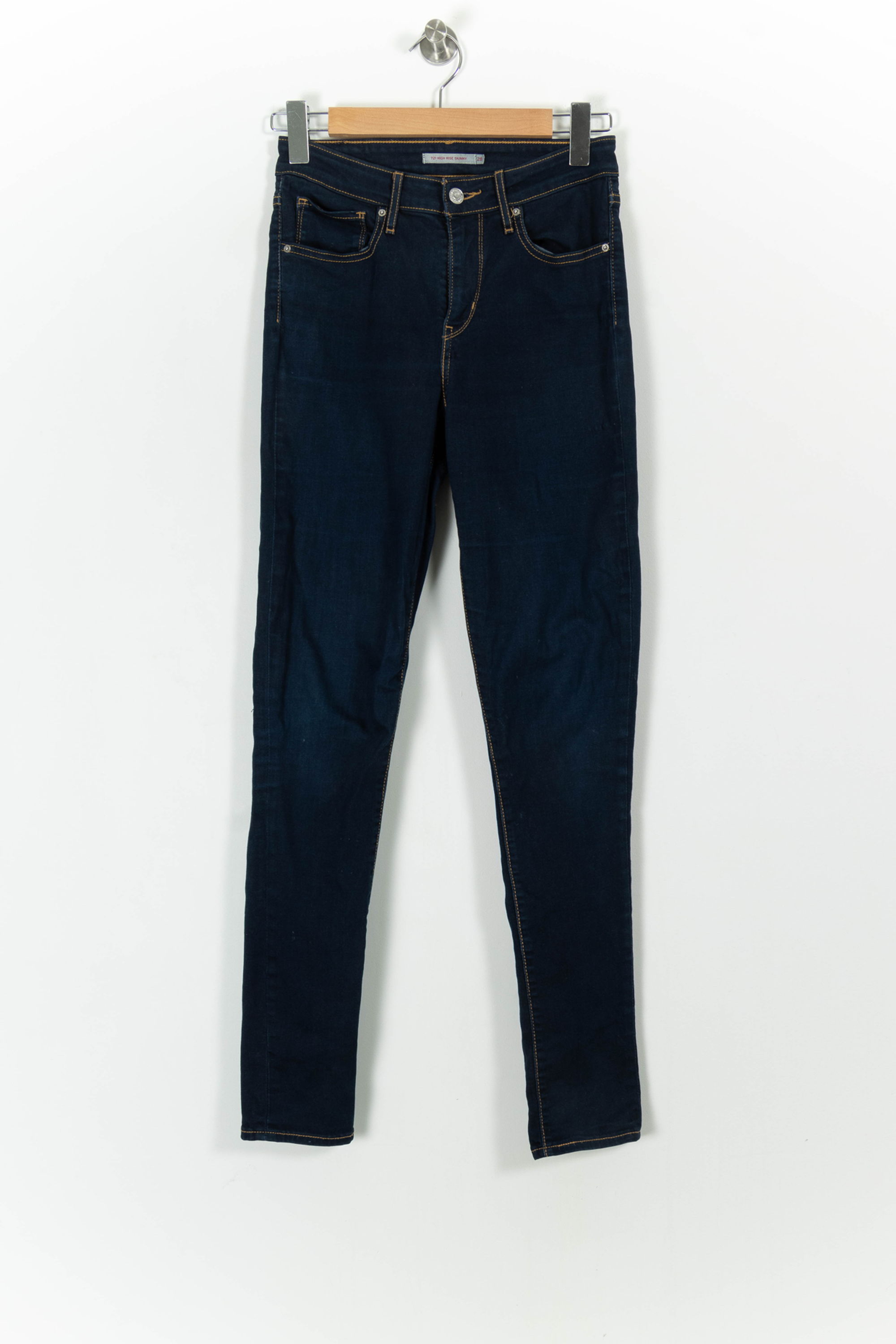Cropped slim jeans with studs LEVI'S - Seconde main Blue