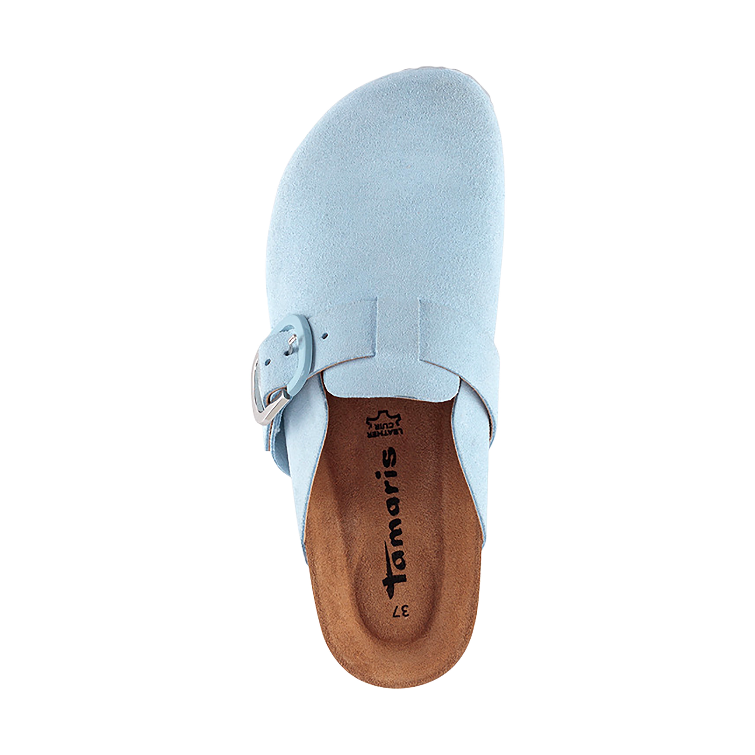 Leather mules TAMARIS Blue