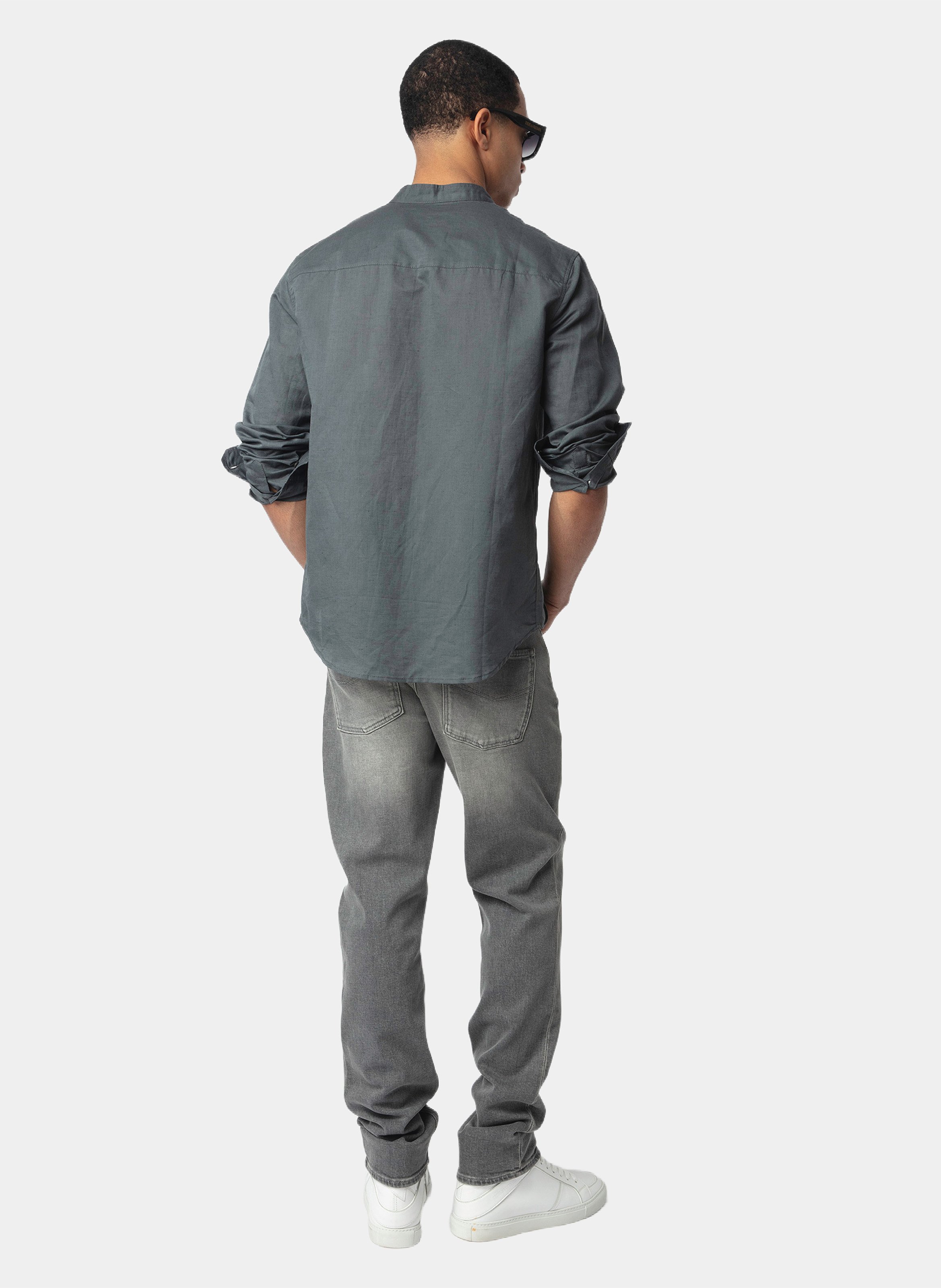 Bluse aus Leinen-Mix ZADIG&VOLTAIRE Blau