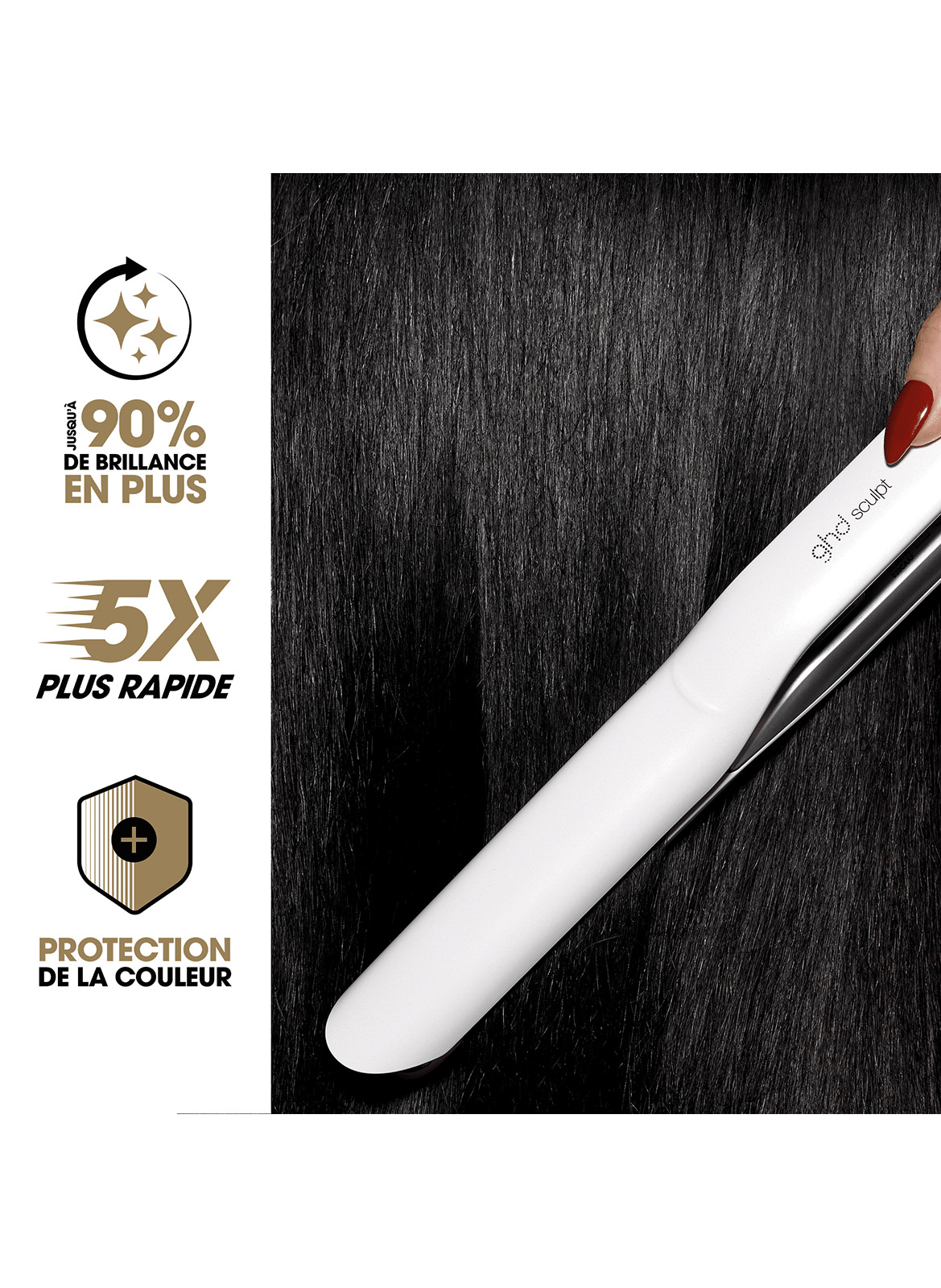 ghd Interactive Sculpt Hair Straightener GHD Blanc