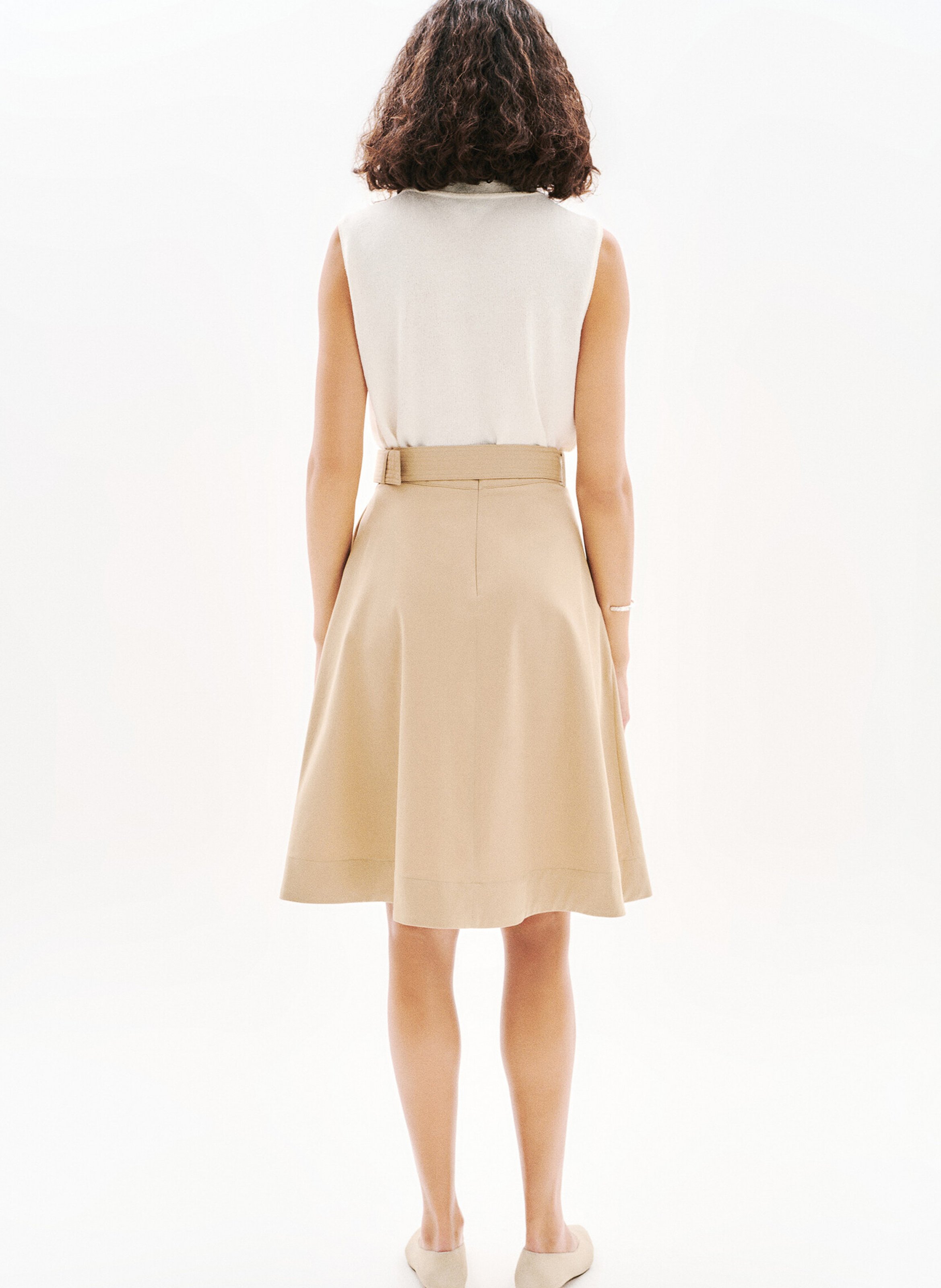 Vest met sjaalkraag CAROLL Beige