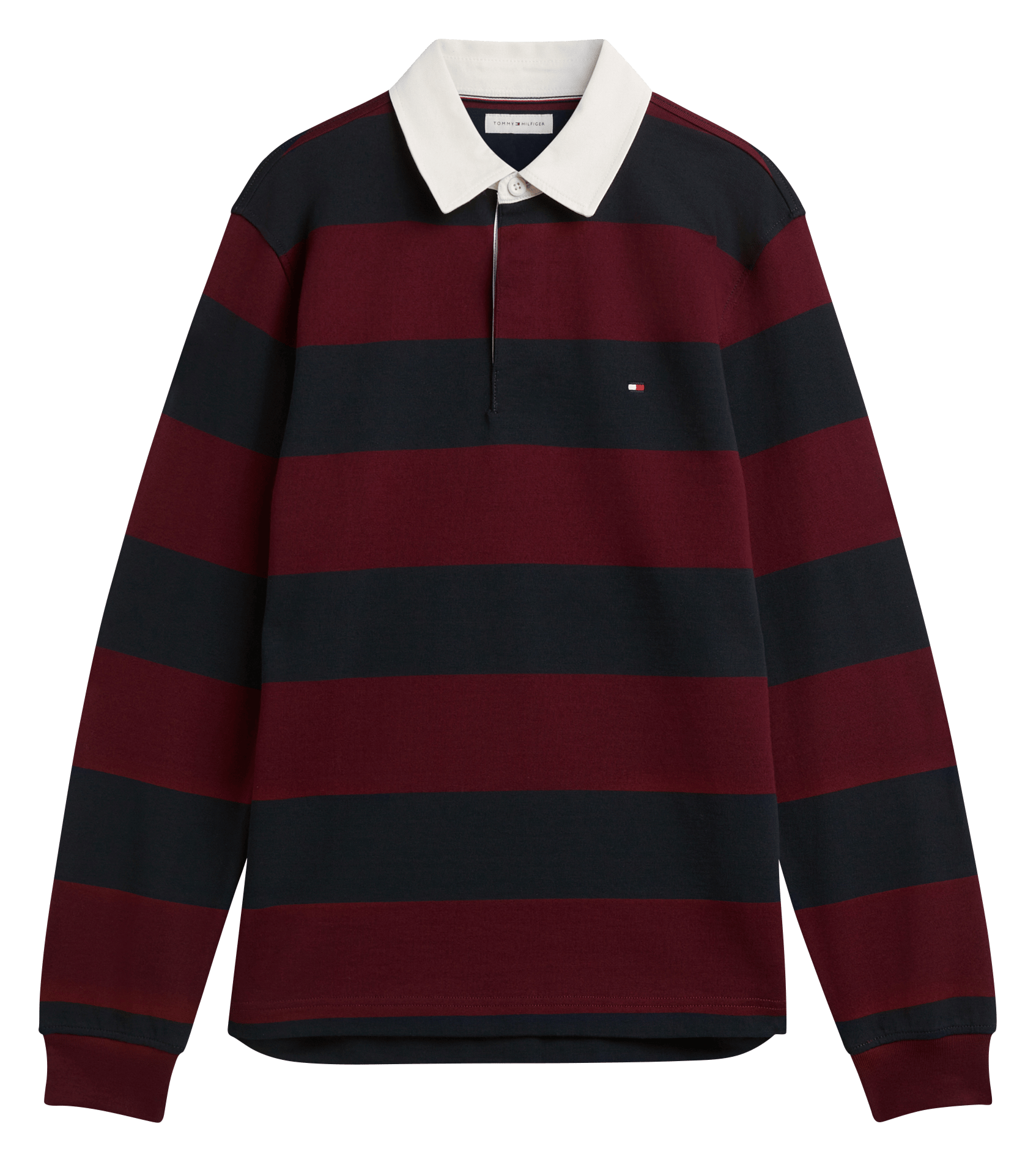 Polo droit en coton TOMMY HILFIGER Violet