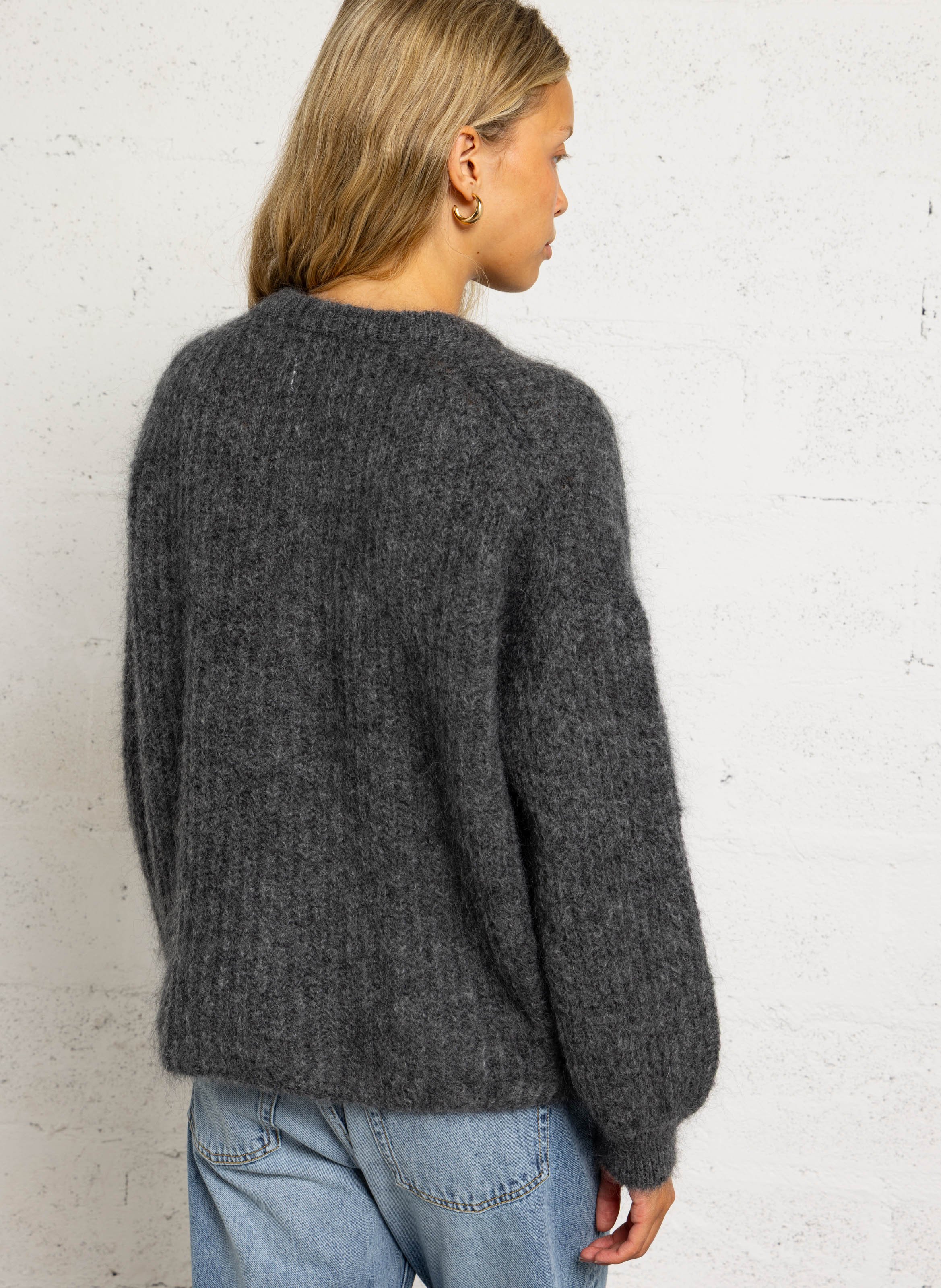 Loose-fit cardigan DES PETITS HAUTS Grey