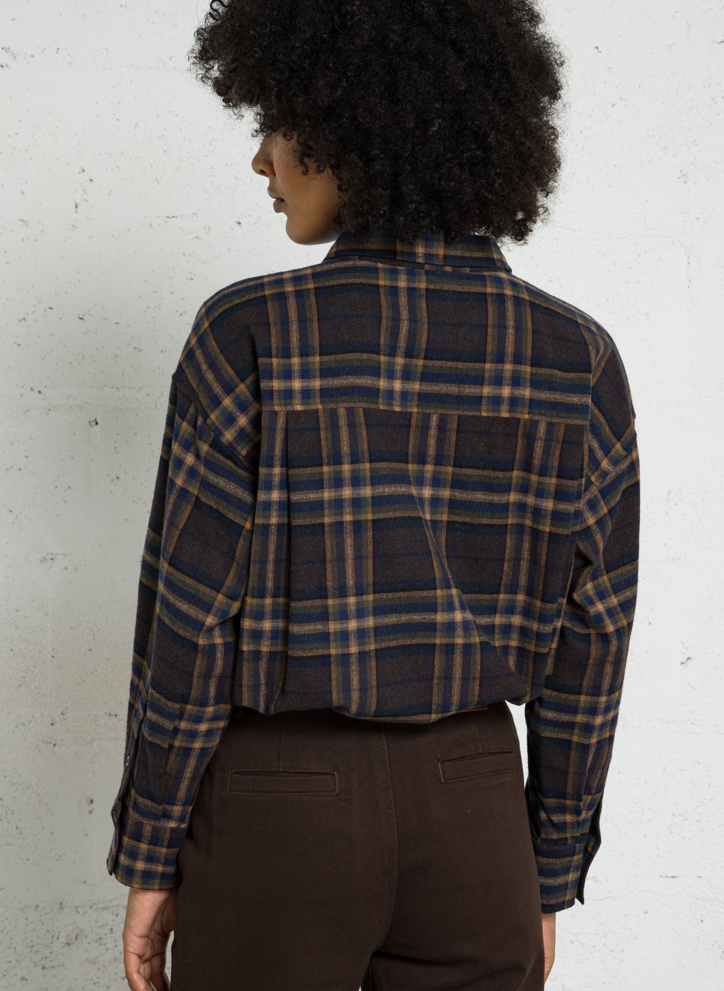 Bluse aus Baumwoll-Mix mit klassischem Kragen SACRECOEUR Mehrfarbig