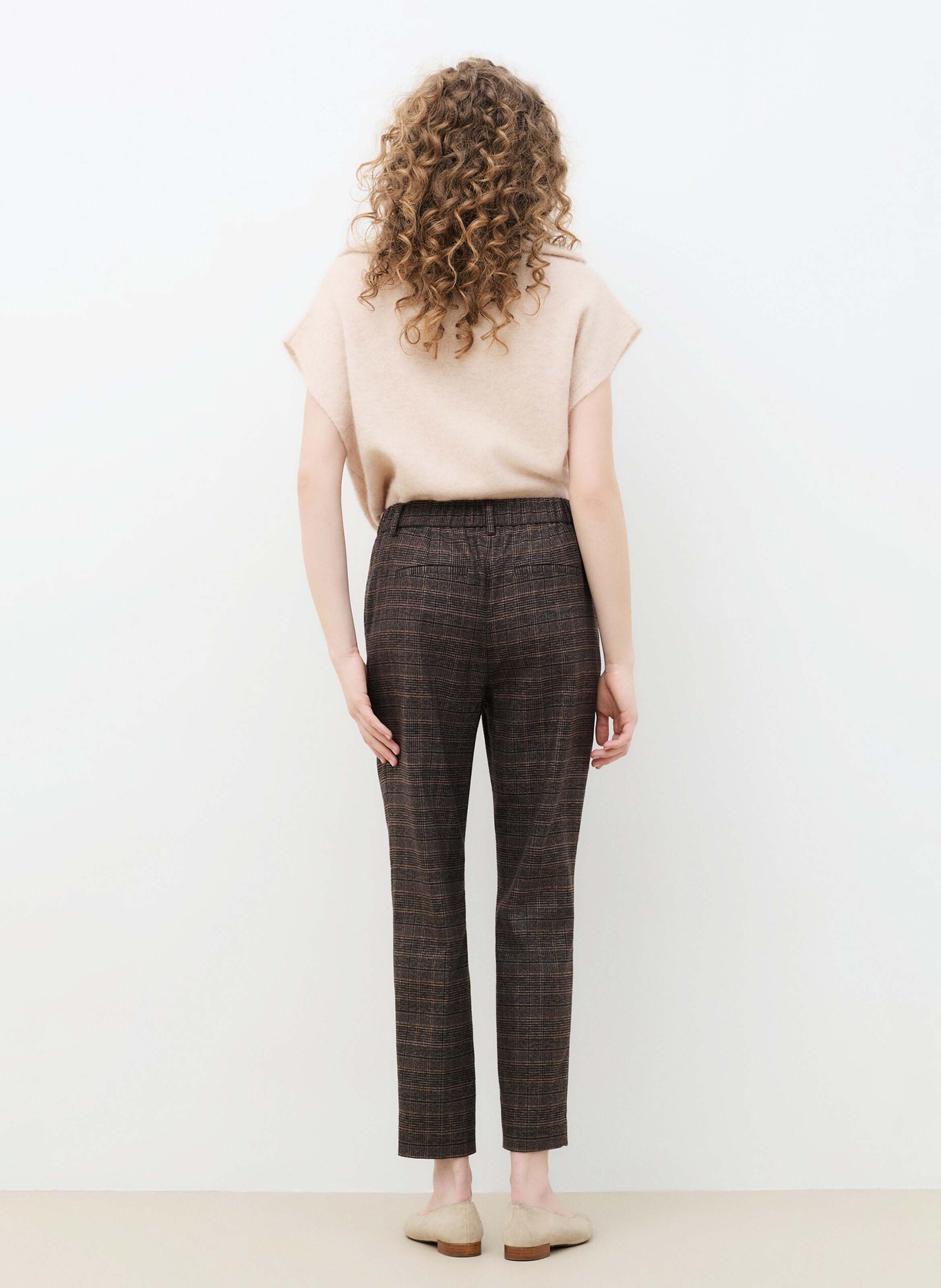 Bedruckte Slimfit-Hose CAROLL Braun