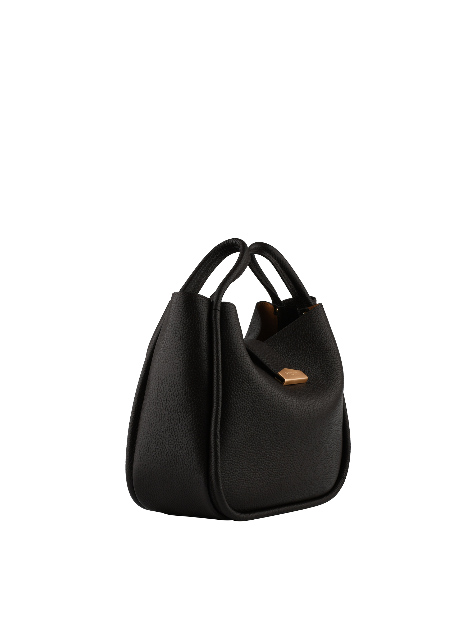 Sac porté travers en cuir de vachette POURCHET Marron