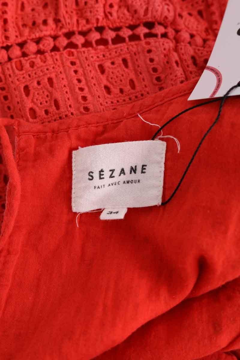 Azawood sleeveless top SEZANE - Seconde main Red
