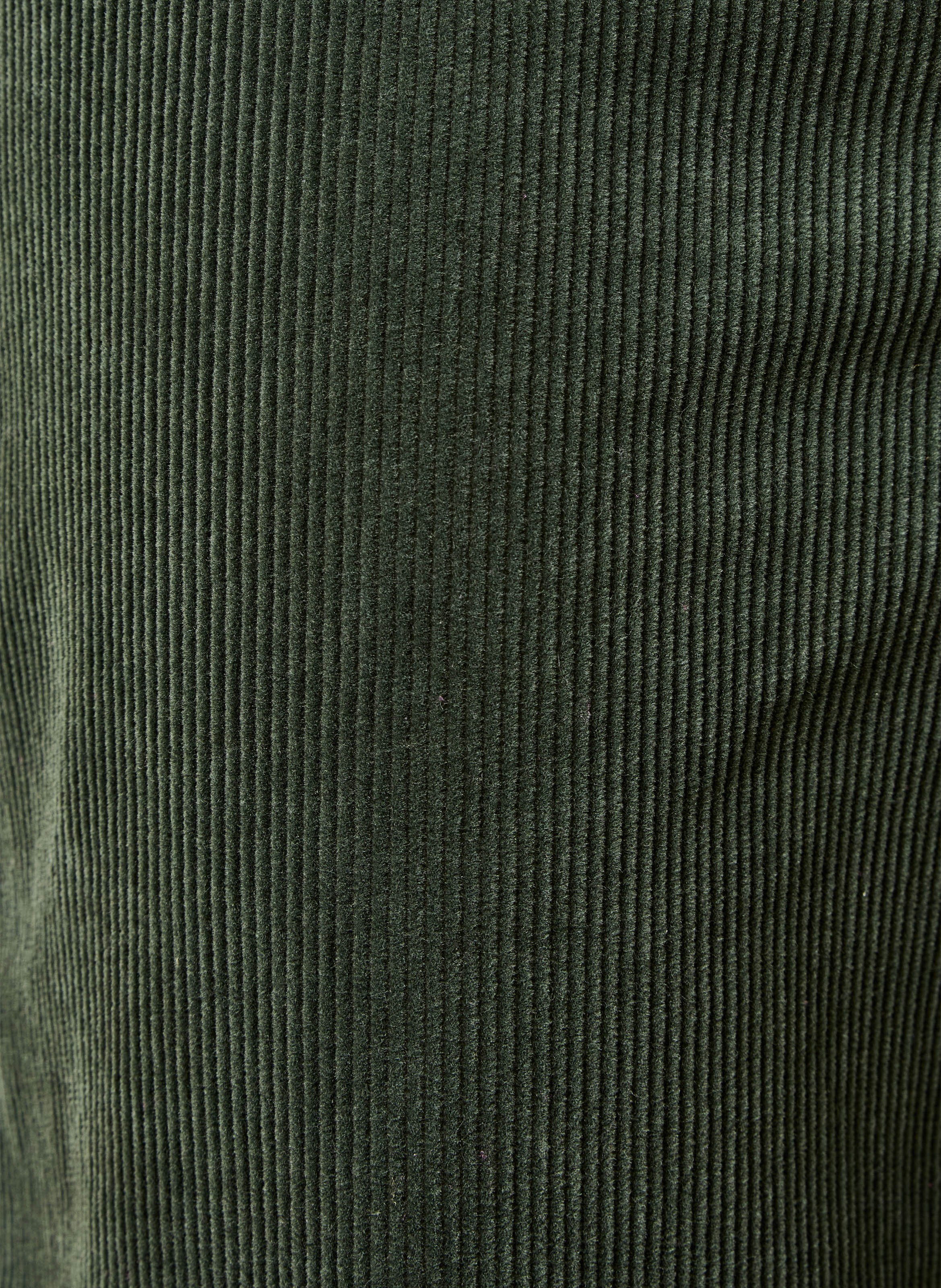 Pantalon large velours côtelé en coton mélangé LA FEE MARABOUTEE Grun