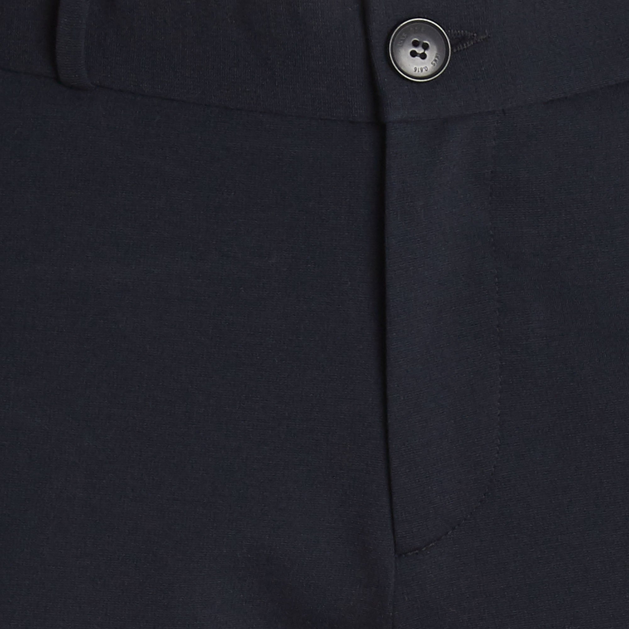 Pantalon slim en coton Bleu