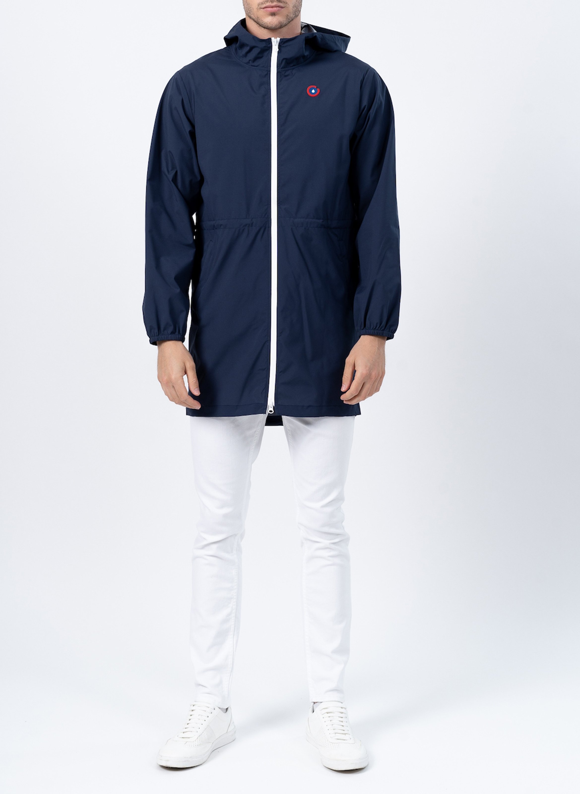 Imperméable long à capuche convertible FLOTTE