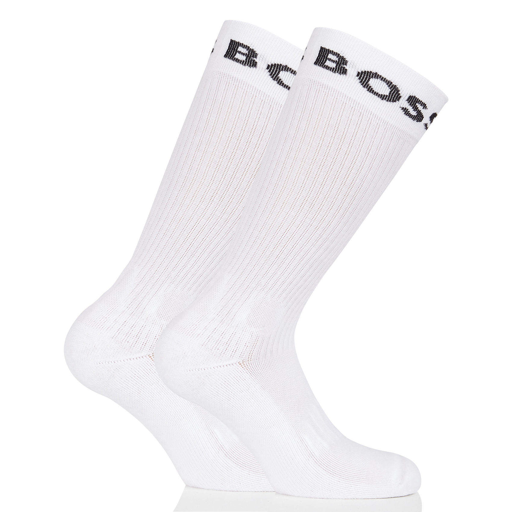 Pack of 2 pairs of cotton-blend socks BOSS White