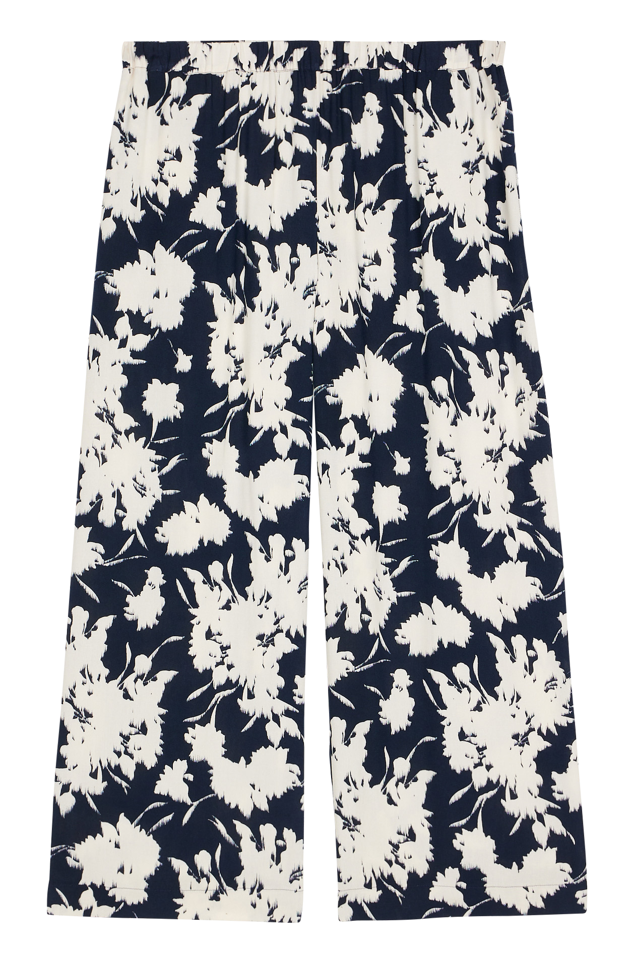 Pantalon fluide cropped imprimé PERSONA by Marina Rinaldi Bleu