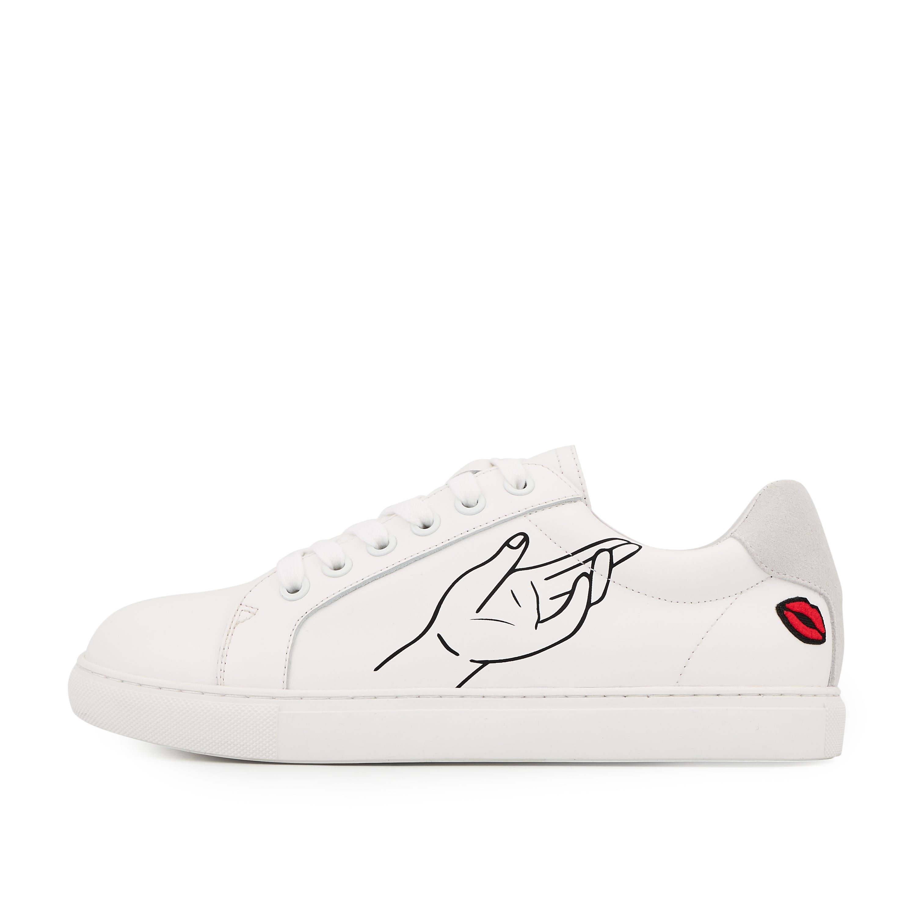 Leather sneakers BONS BAISERS PARIS White