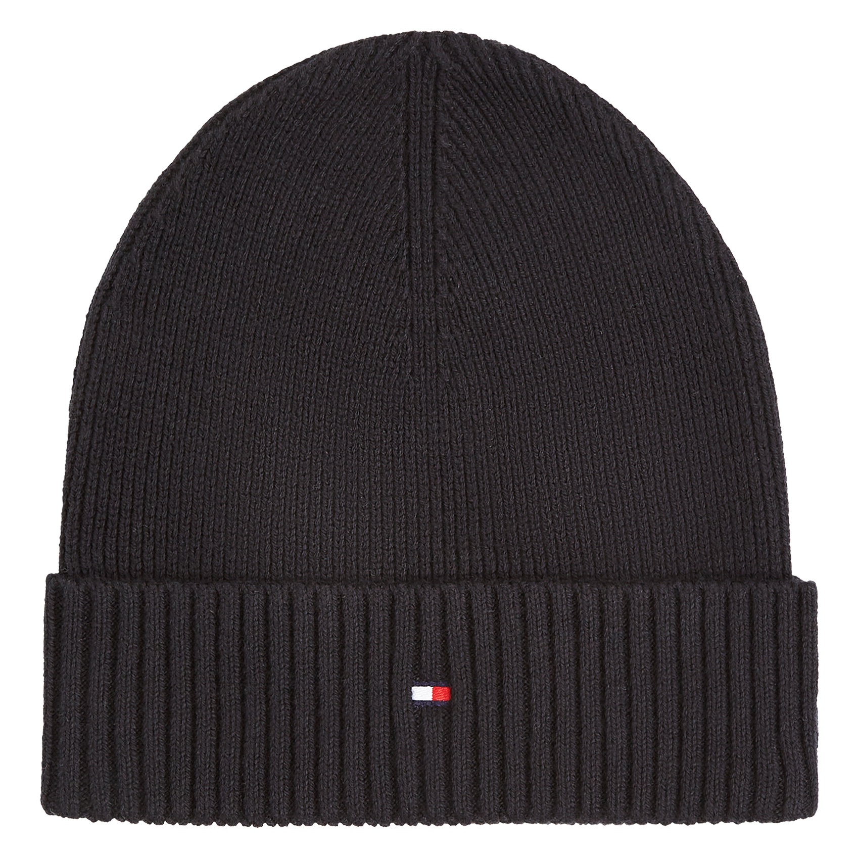 Muts van biologisch katoenmengsel TOMMY HILFIGER Zwart