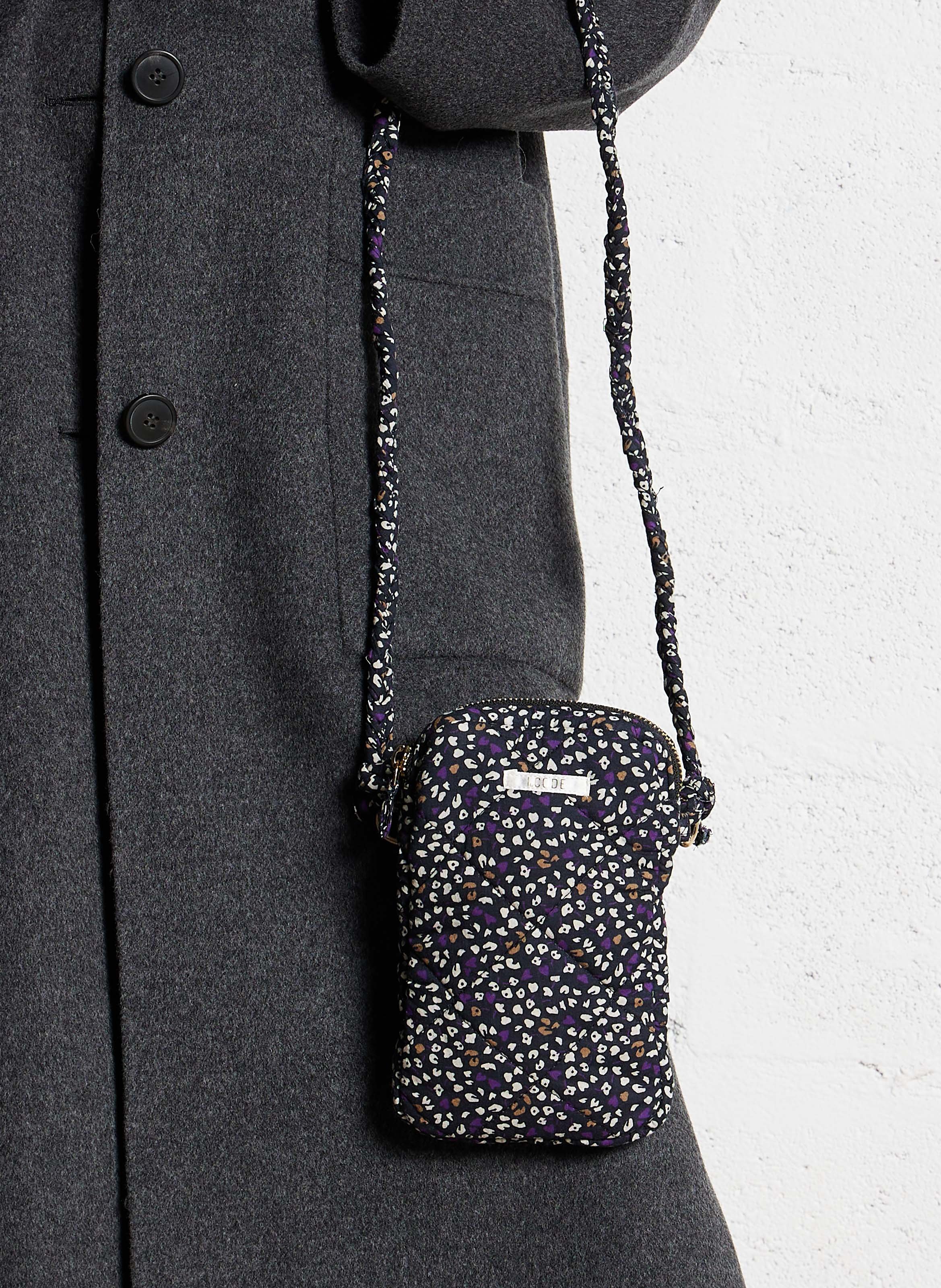 Cotton crossbody bag I CODE Purple