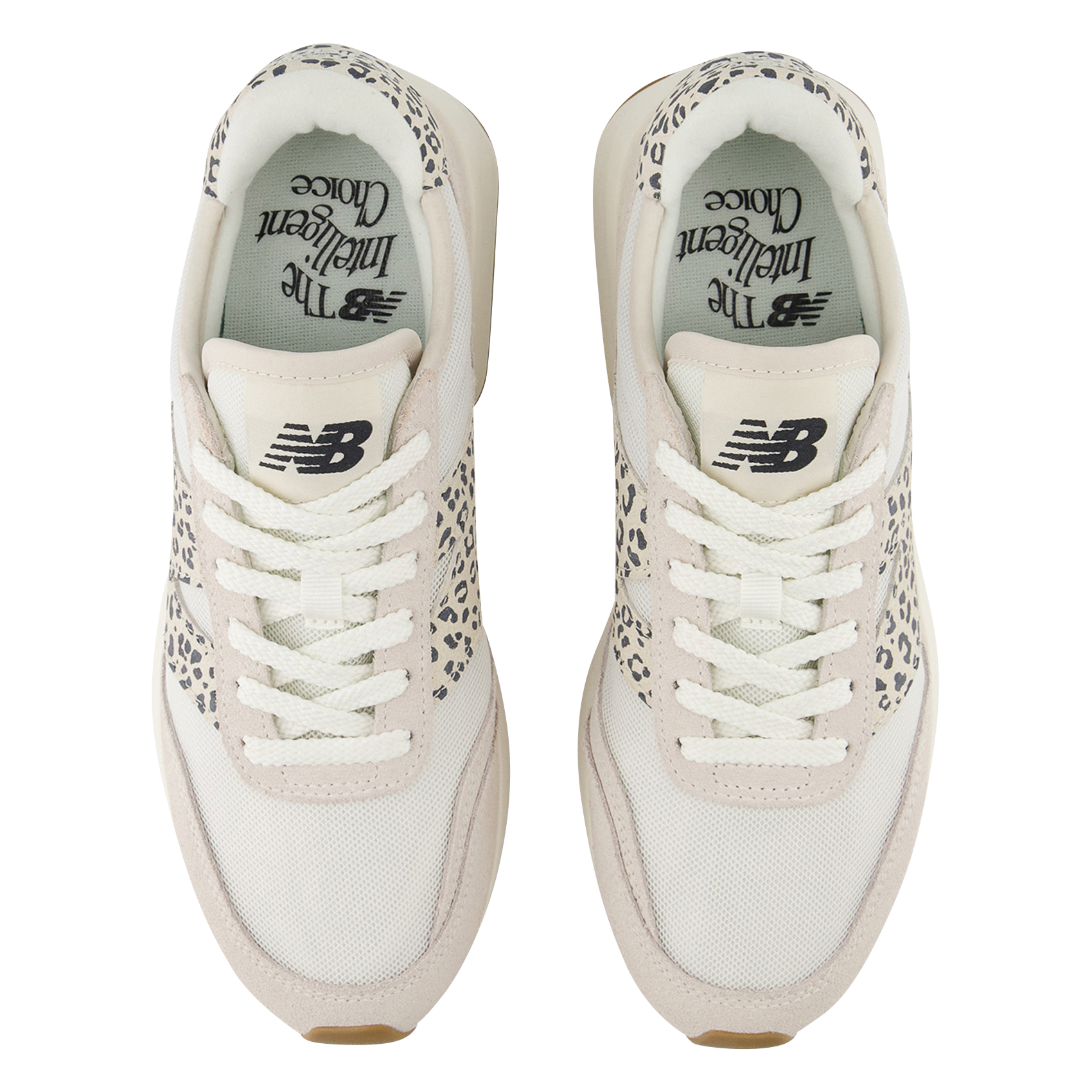 Low-top leather mix sneakers NEW BALANCE White