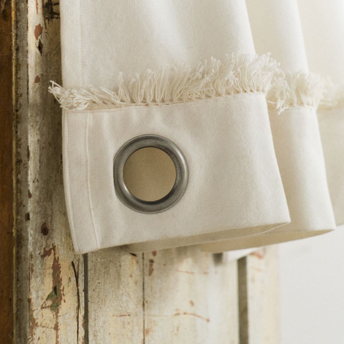 Rideau en coton Beige