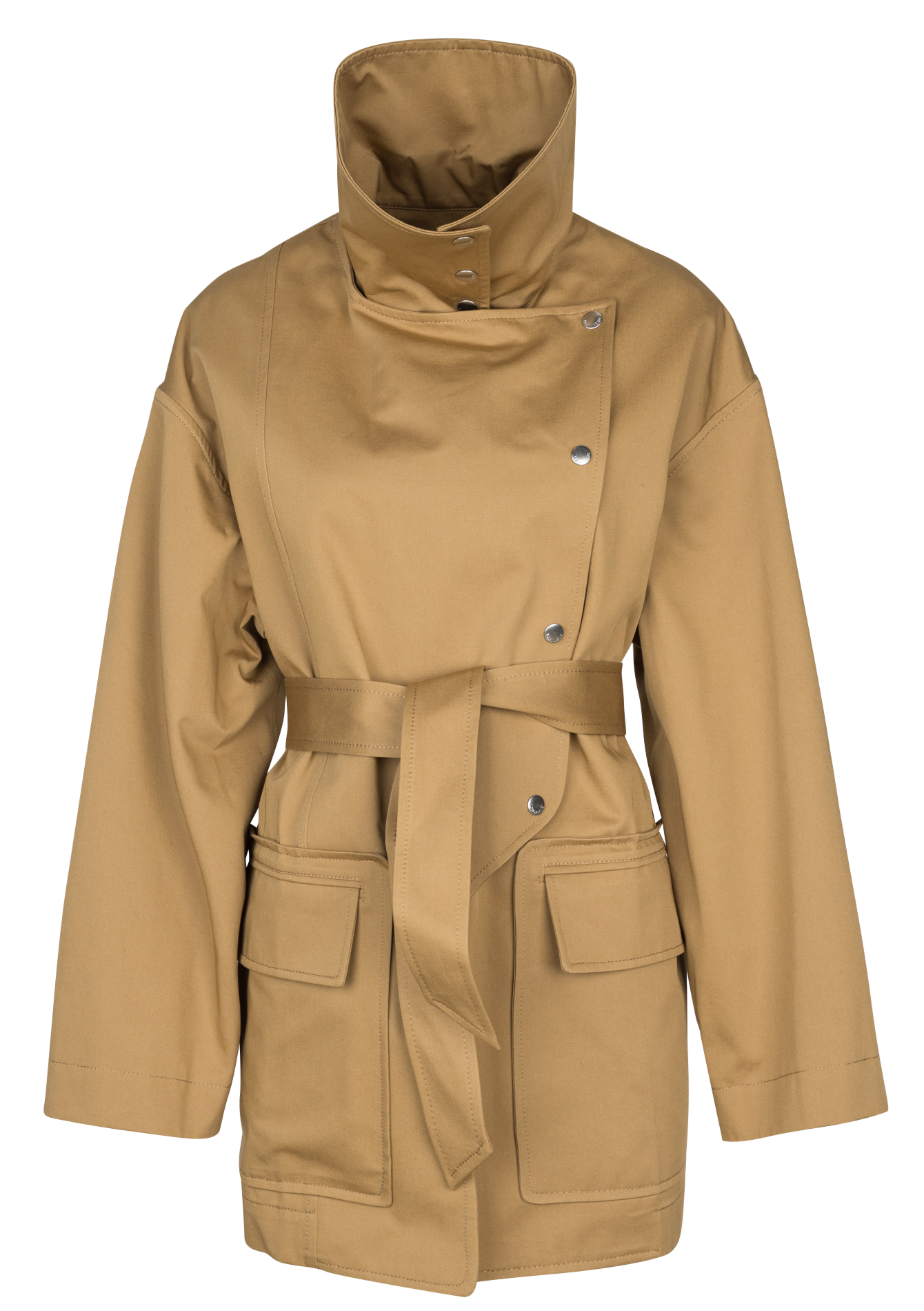 Oversized cotton coat MARGAUX LONNBERG Brown