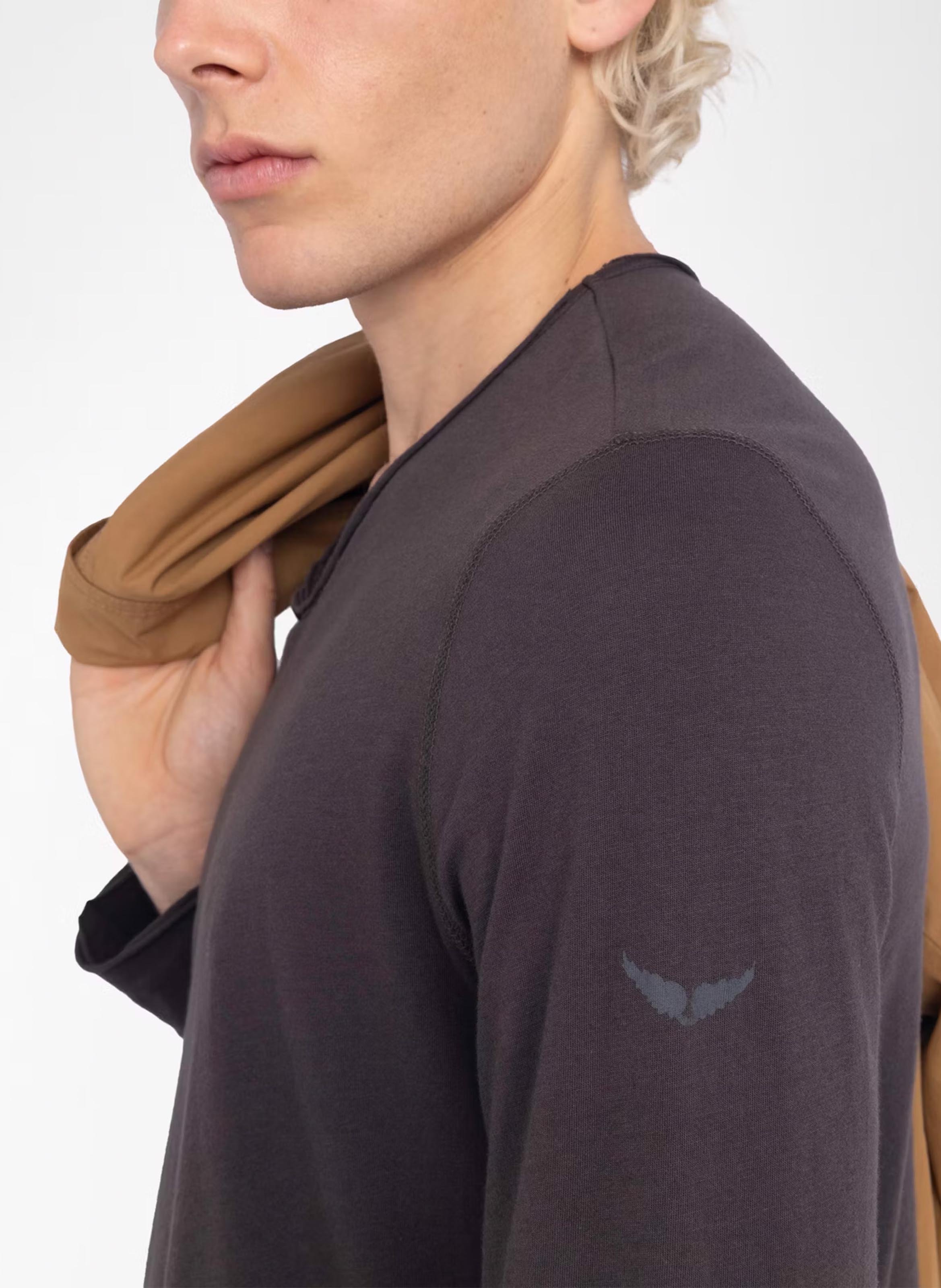 Tee-shirt droit en coton ZADIG&amp;VOLTAIRE Marron