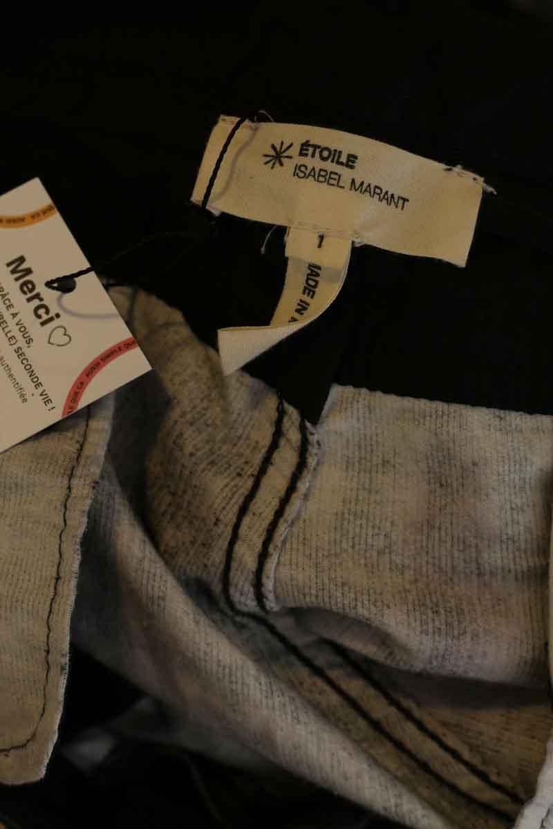 Slim cotton trousers ISABEL MARANT ÉTOILE - SECONDE MAIN Black