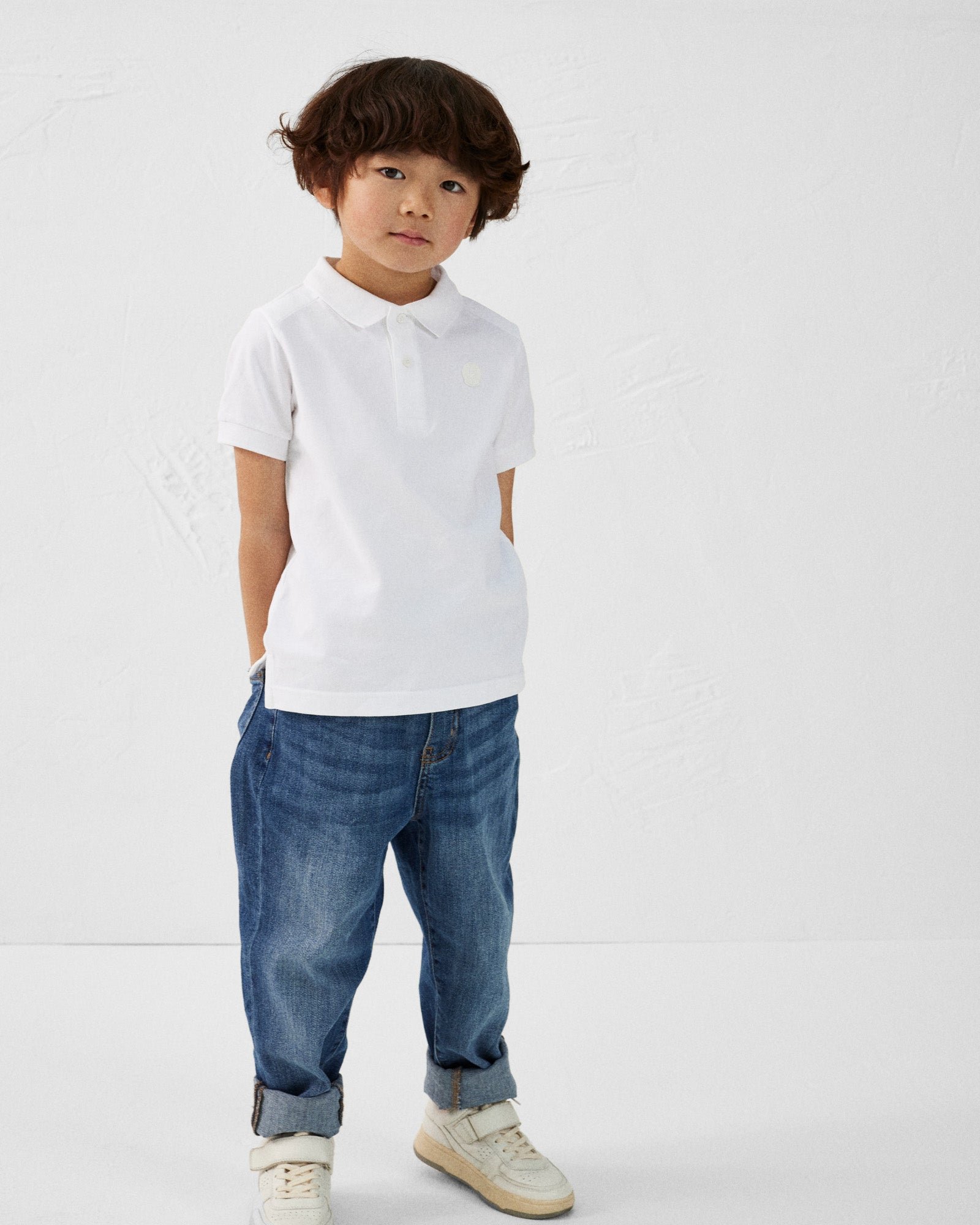 Cotton Polo Shirt JOTT White