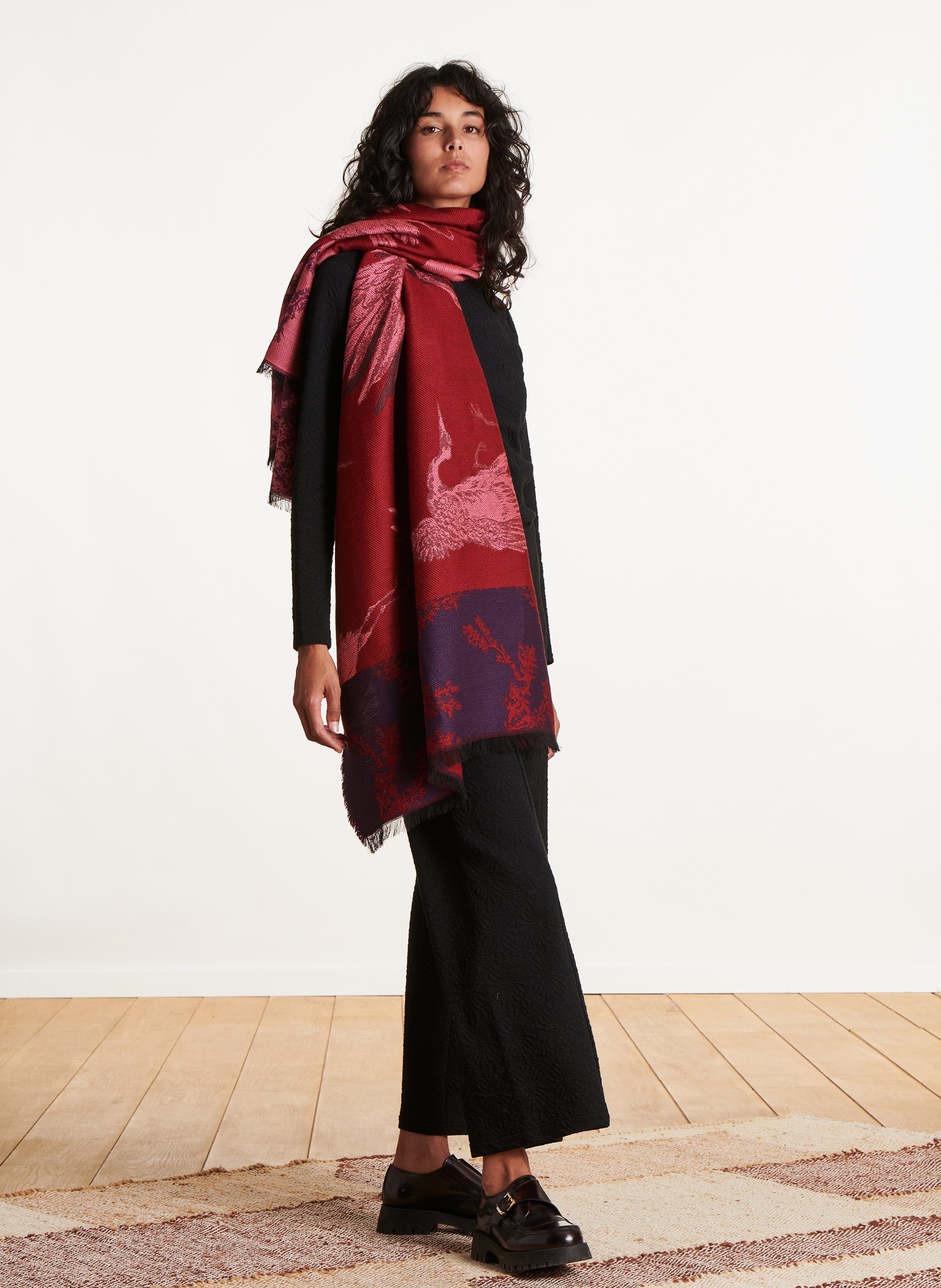 Echarpe jacquard LA FEE MARABOUTEE